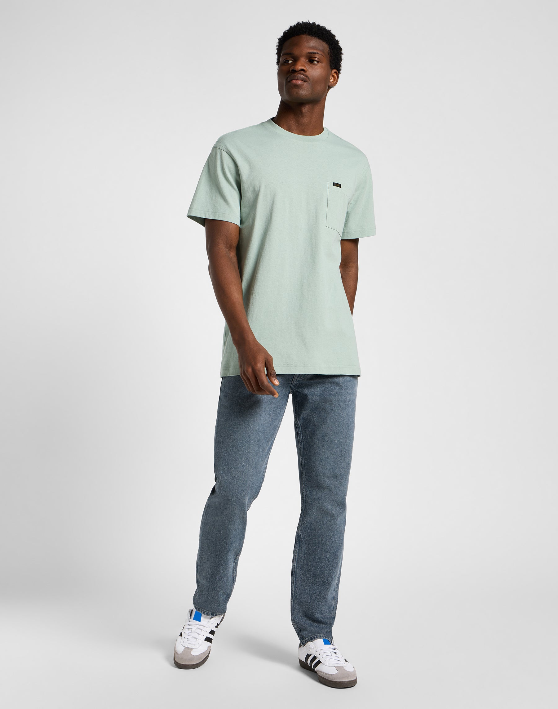 Rider in Natural Grey Jeans Lee