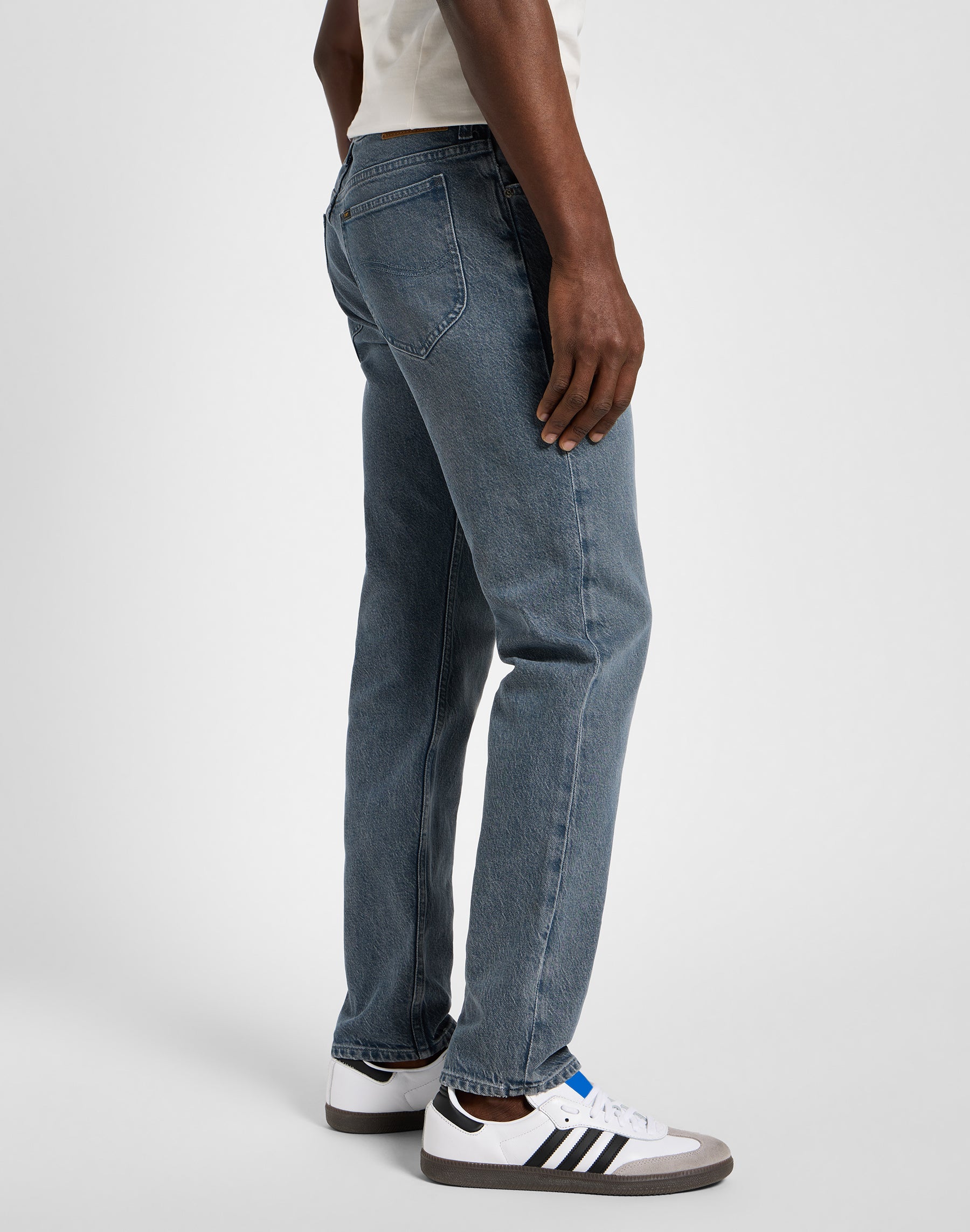 Rider in Natural Grey Jeans Lee