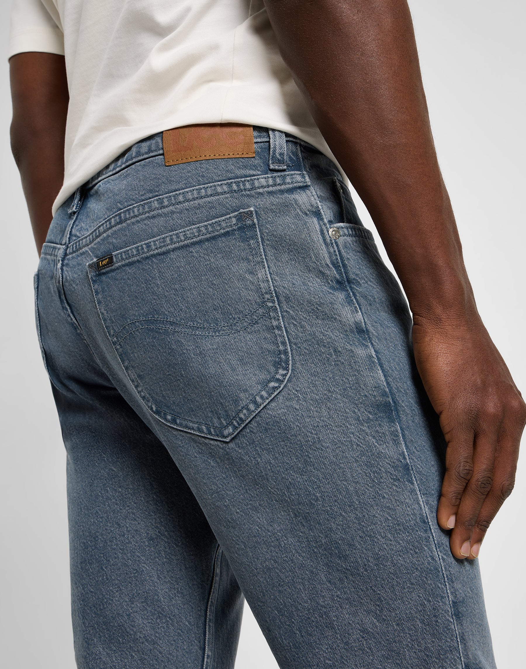 Rider in Natural Grey Jeans Lee