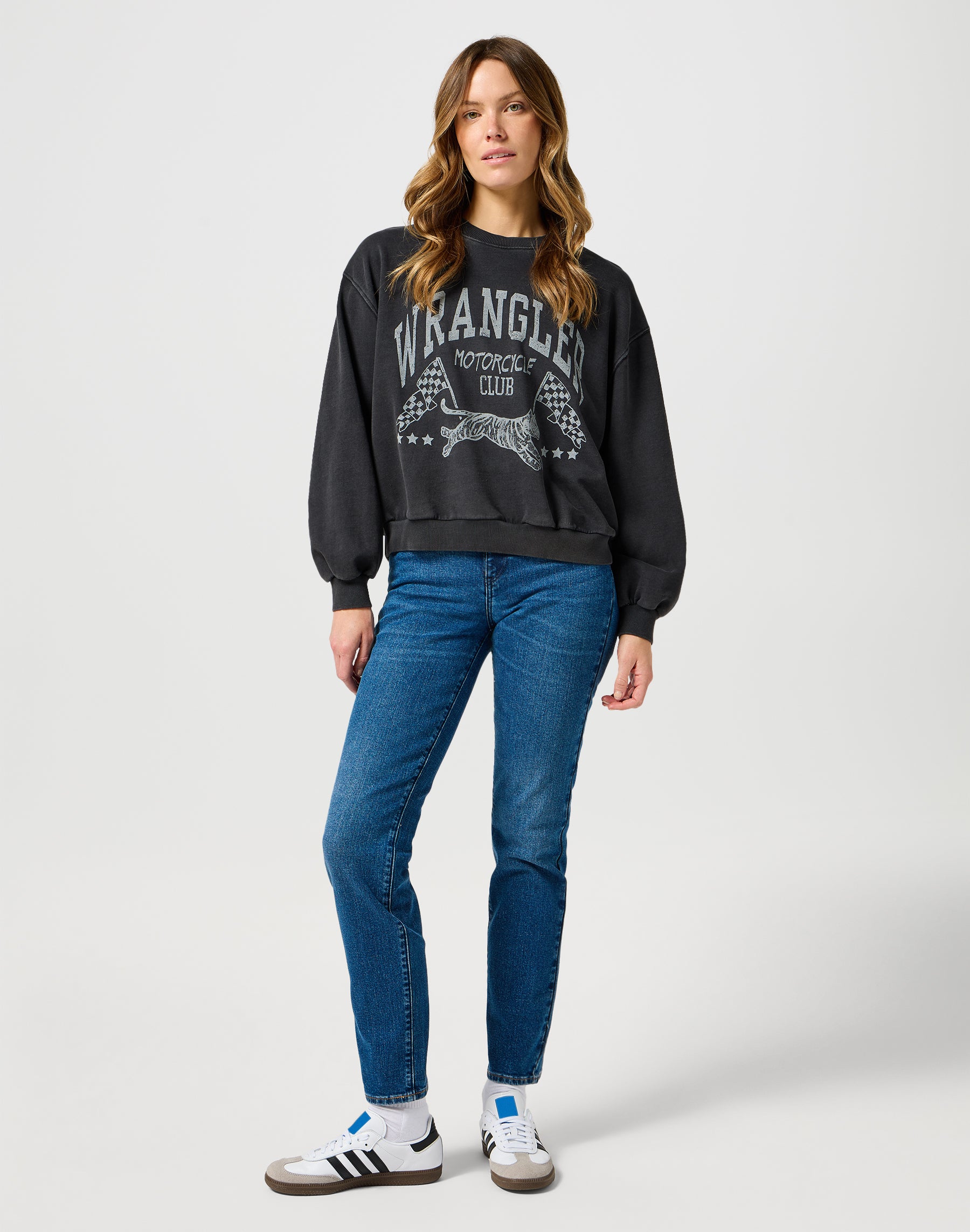 Straight in Vintage Blue Jeans Wrangler