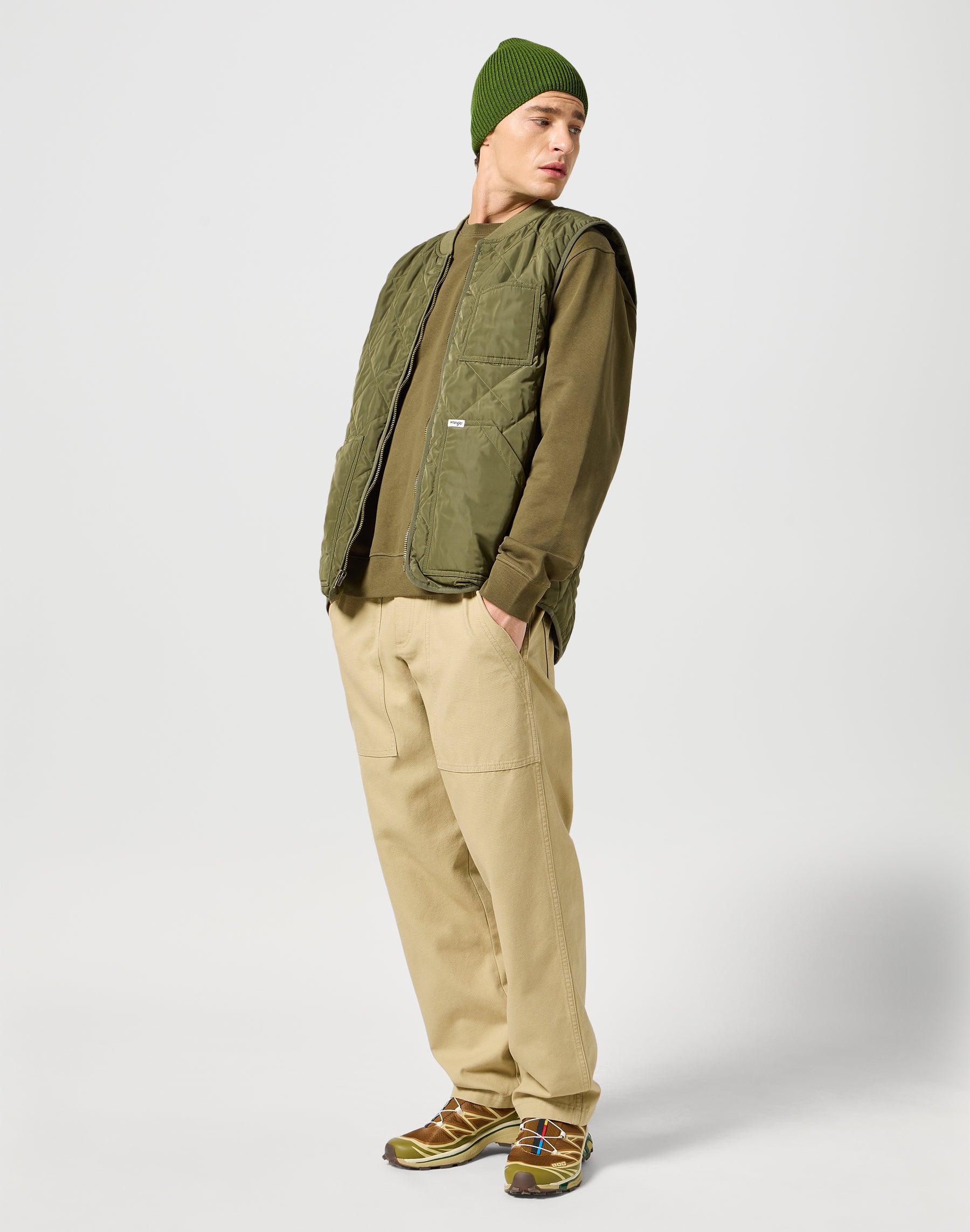 Easy Beanie in Green Caps Wrangler