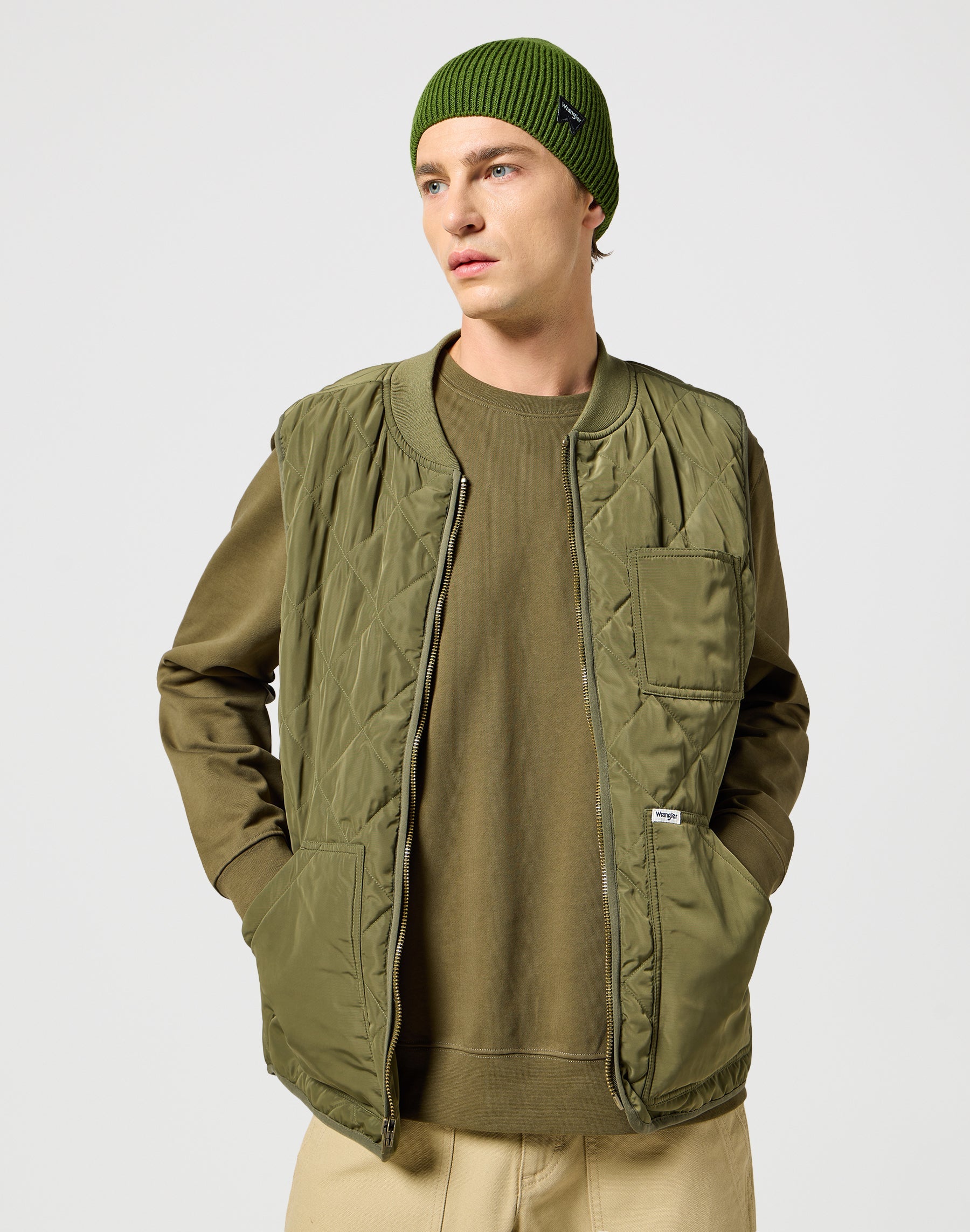 Easy Beanie in Green Caps Wrangler