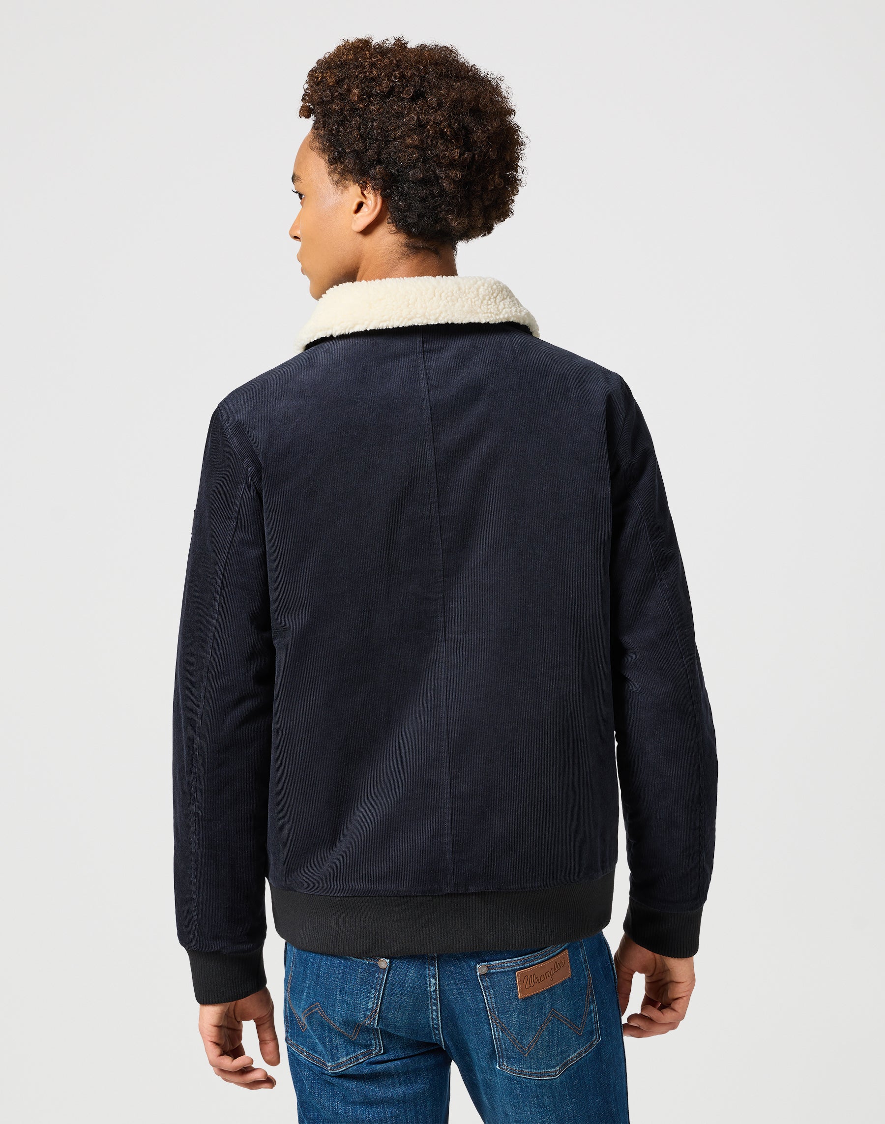 Corduroy Aviator in Black Jackets Wrangler
