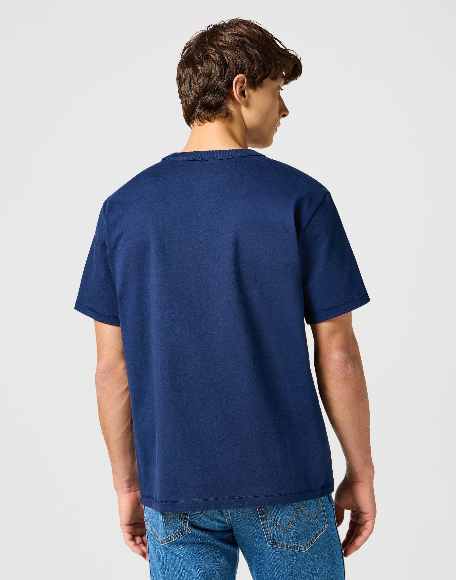 Shortleeves Solid Tee in Navy T-Shirts Wrangler
