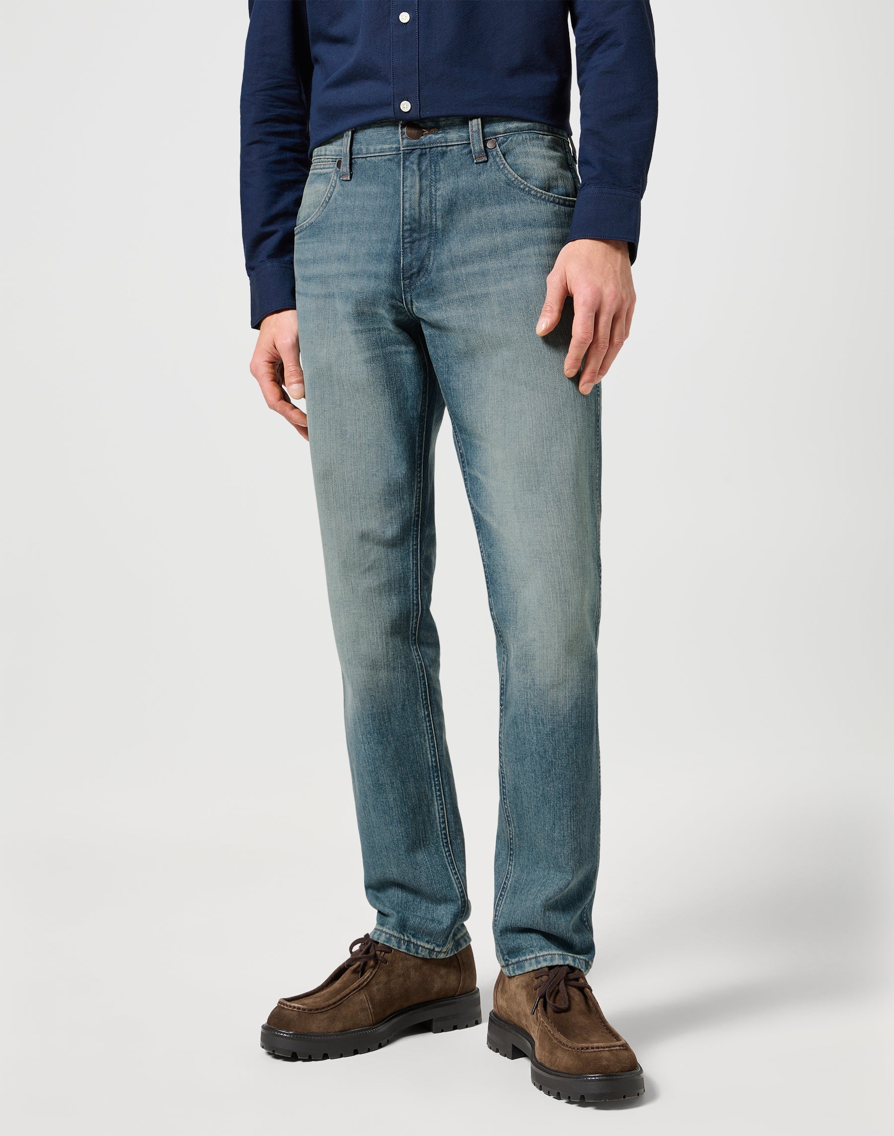 Greensboro in sage wash jeans Wrangler