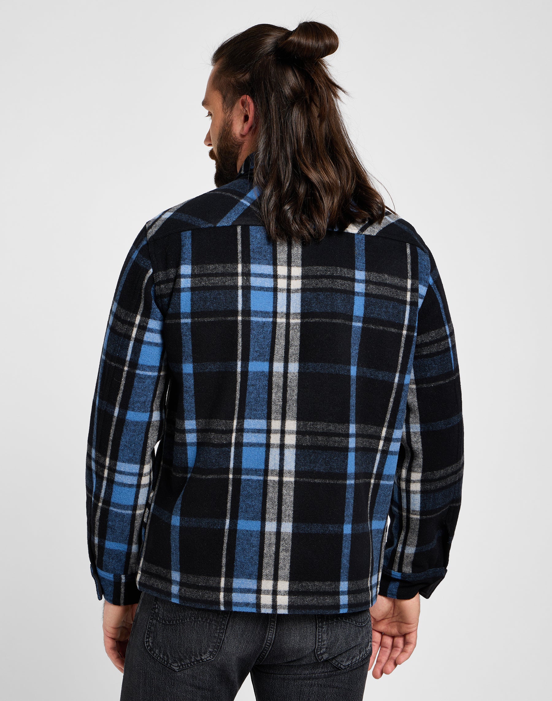 101 Wool Overshirt in Black Shirts Lee