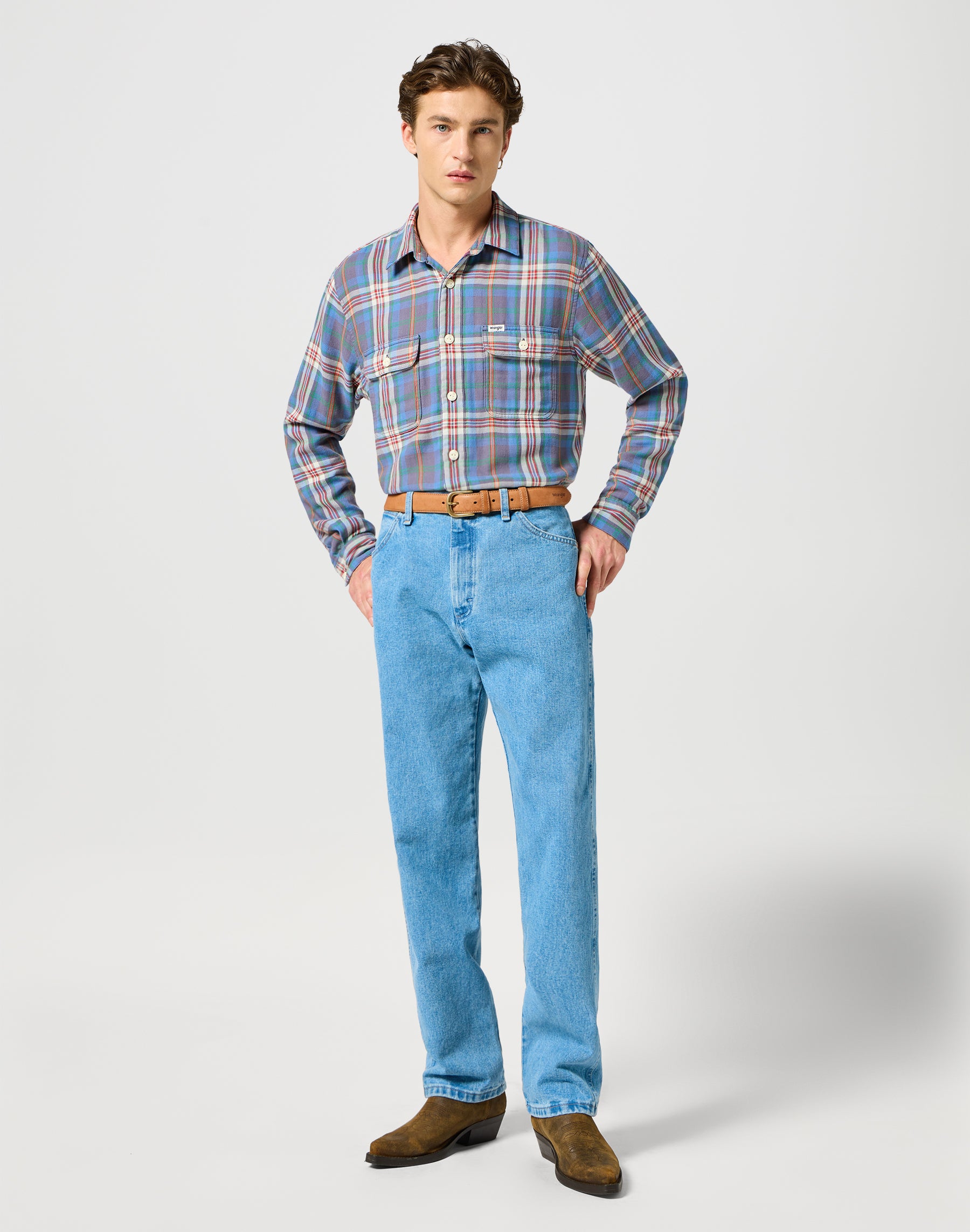 Bombato Belt in Dark Cognac Wrangler belt