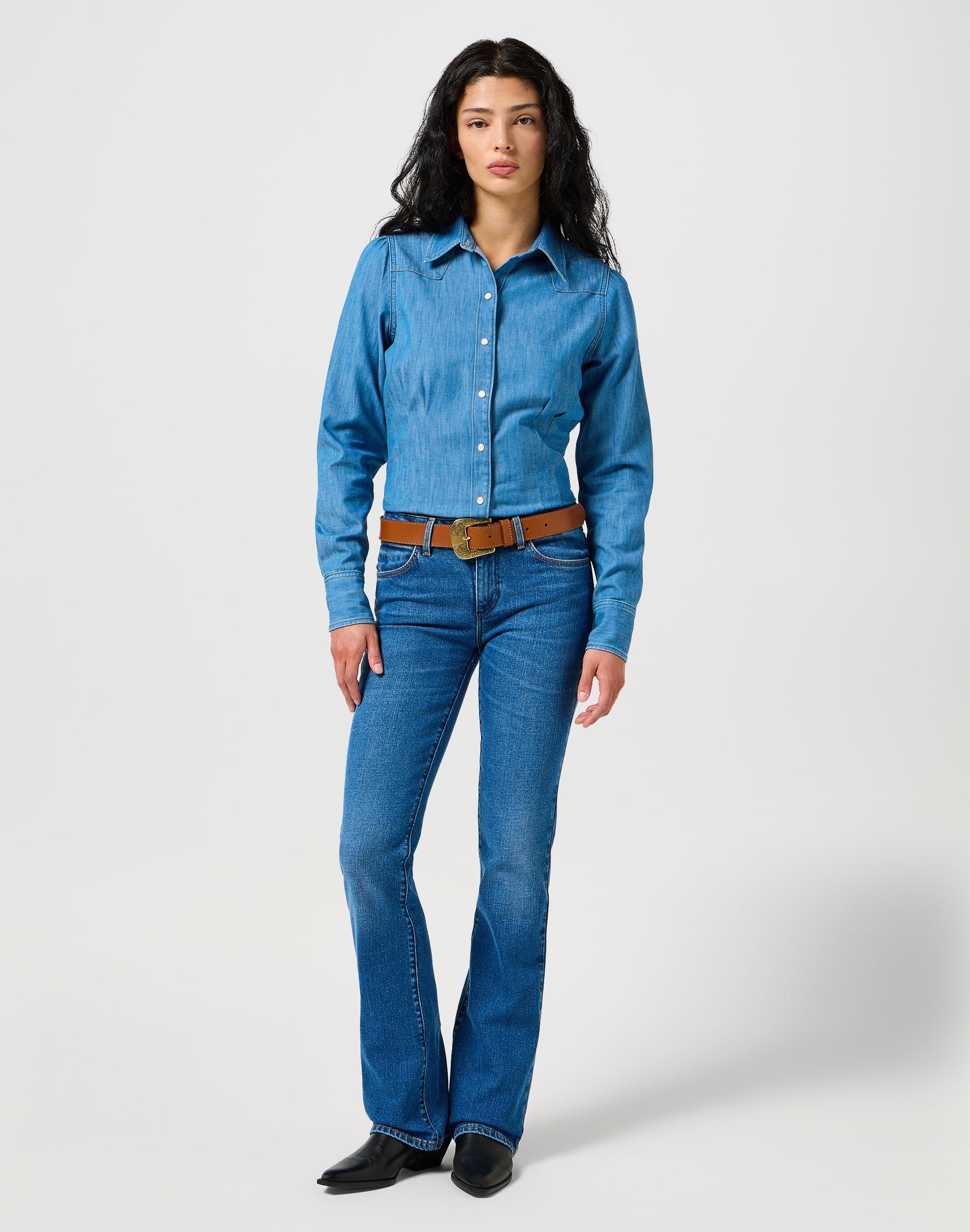 Big Buckle Belt in Cognac Wrangler belt