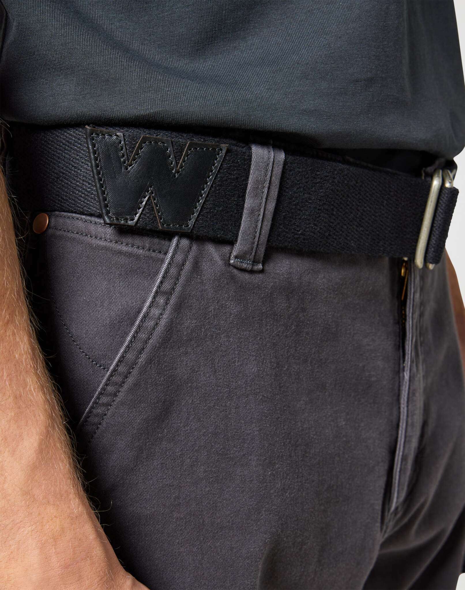 Webbing Belt in Black Belt Wrangler