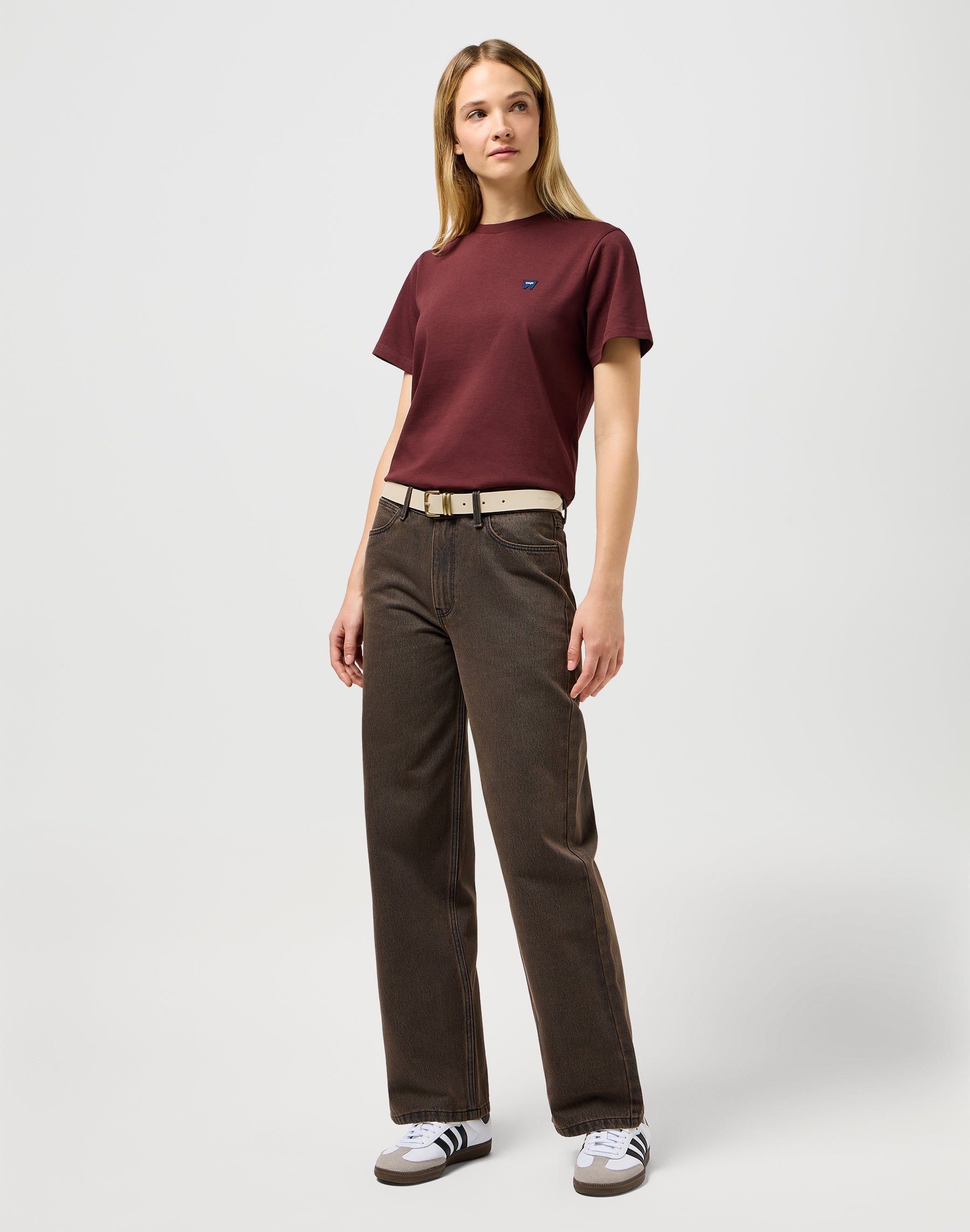 Double Up Belt in Cream Belt Wrangler