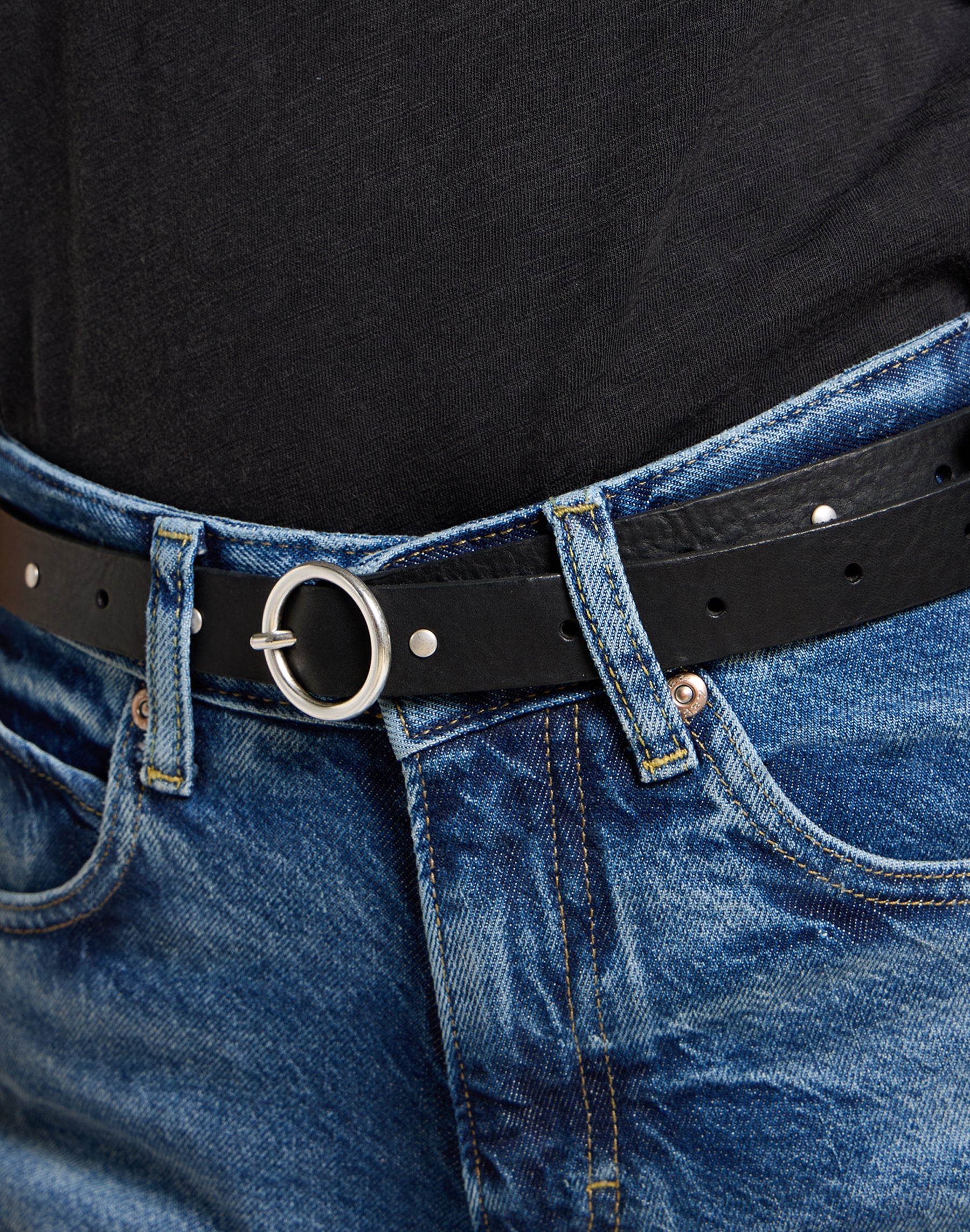 Studded Belt in Black Belt Lee