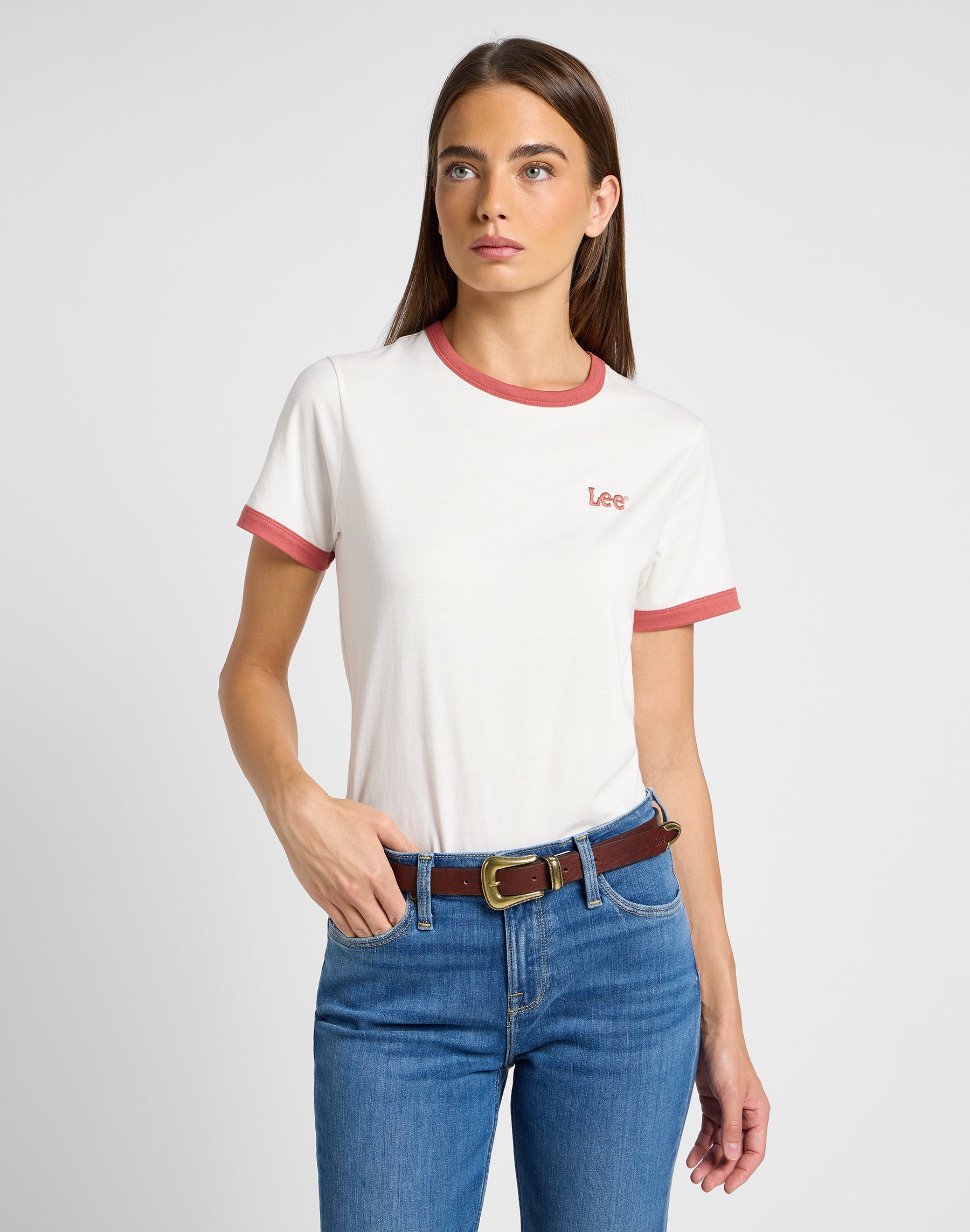 Buckle Belt in Dark Brown Belt Lee