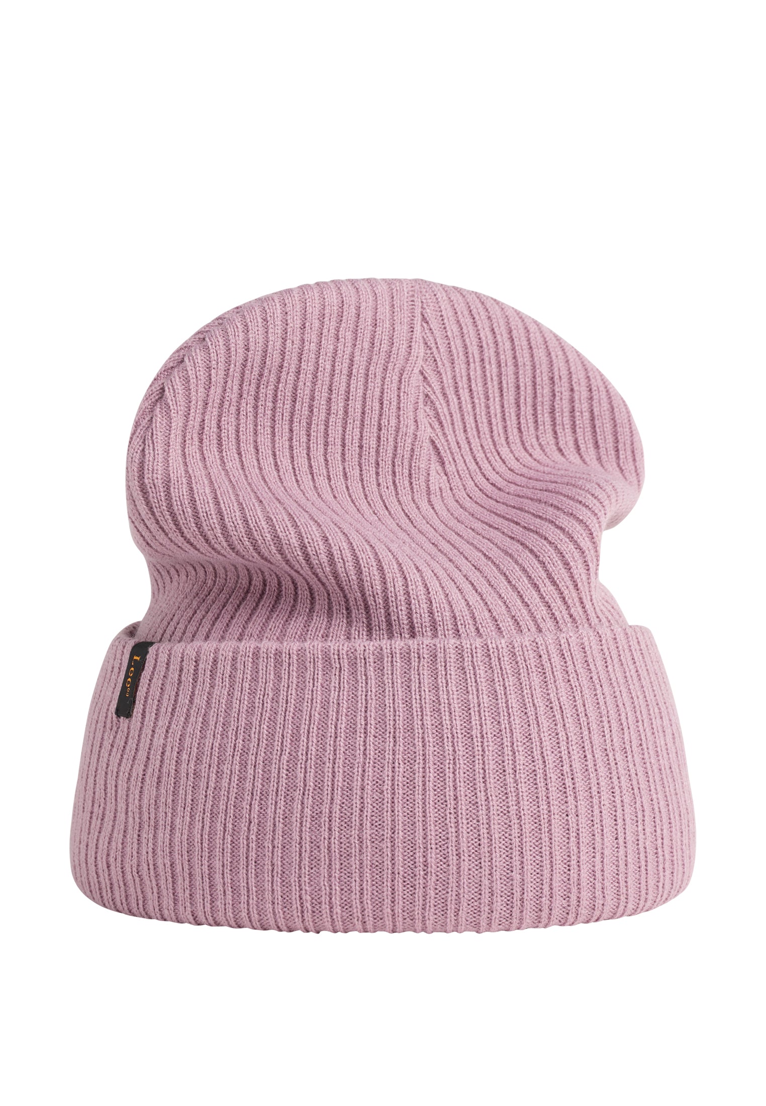 Ribbed Beanie in Pretty Plum caps Lee