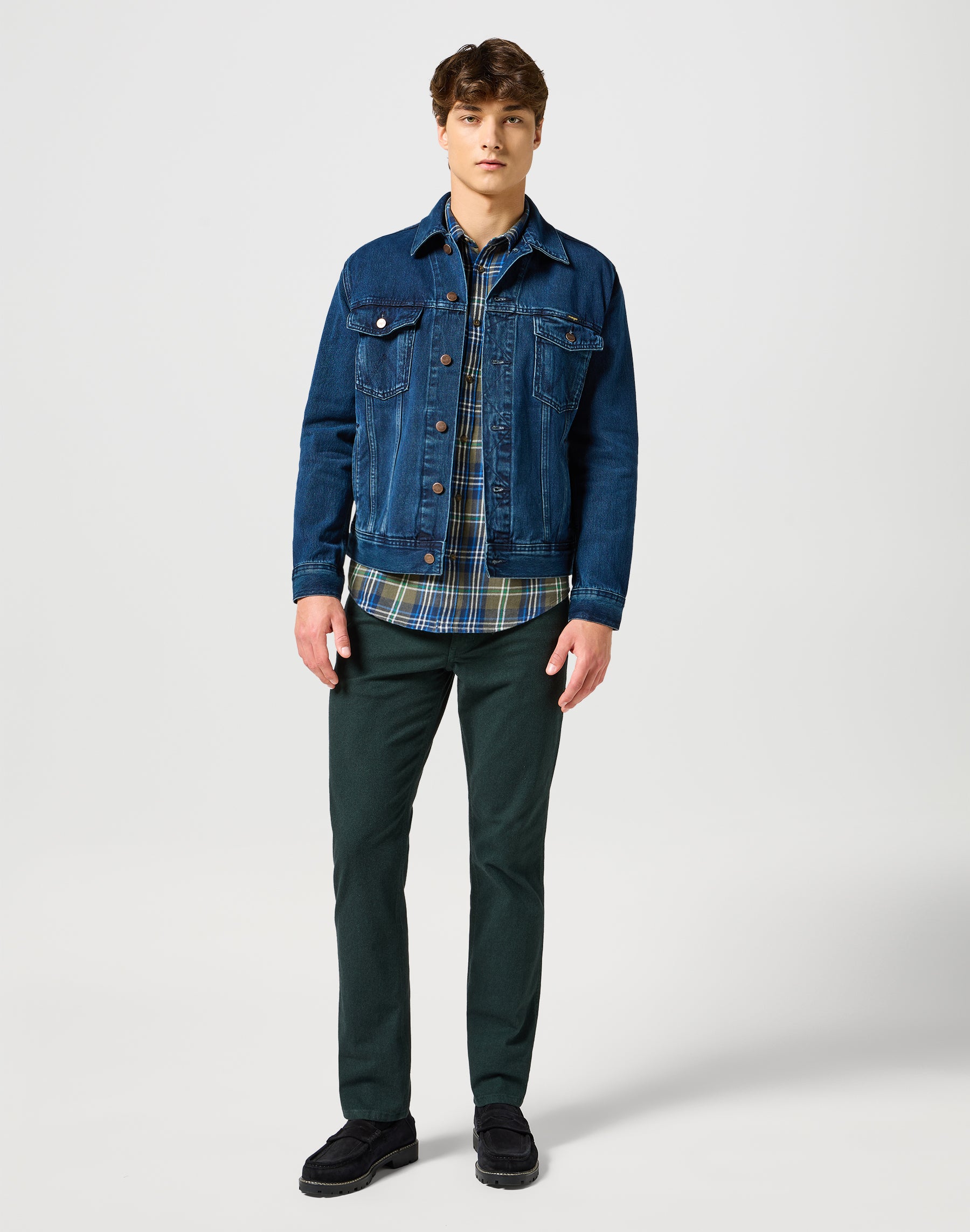 Greensboro in Scarab pants Wrangler