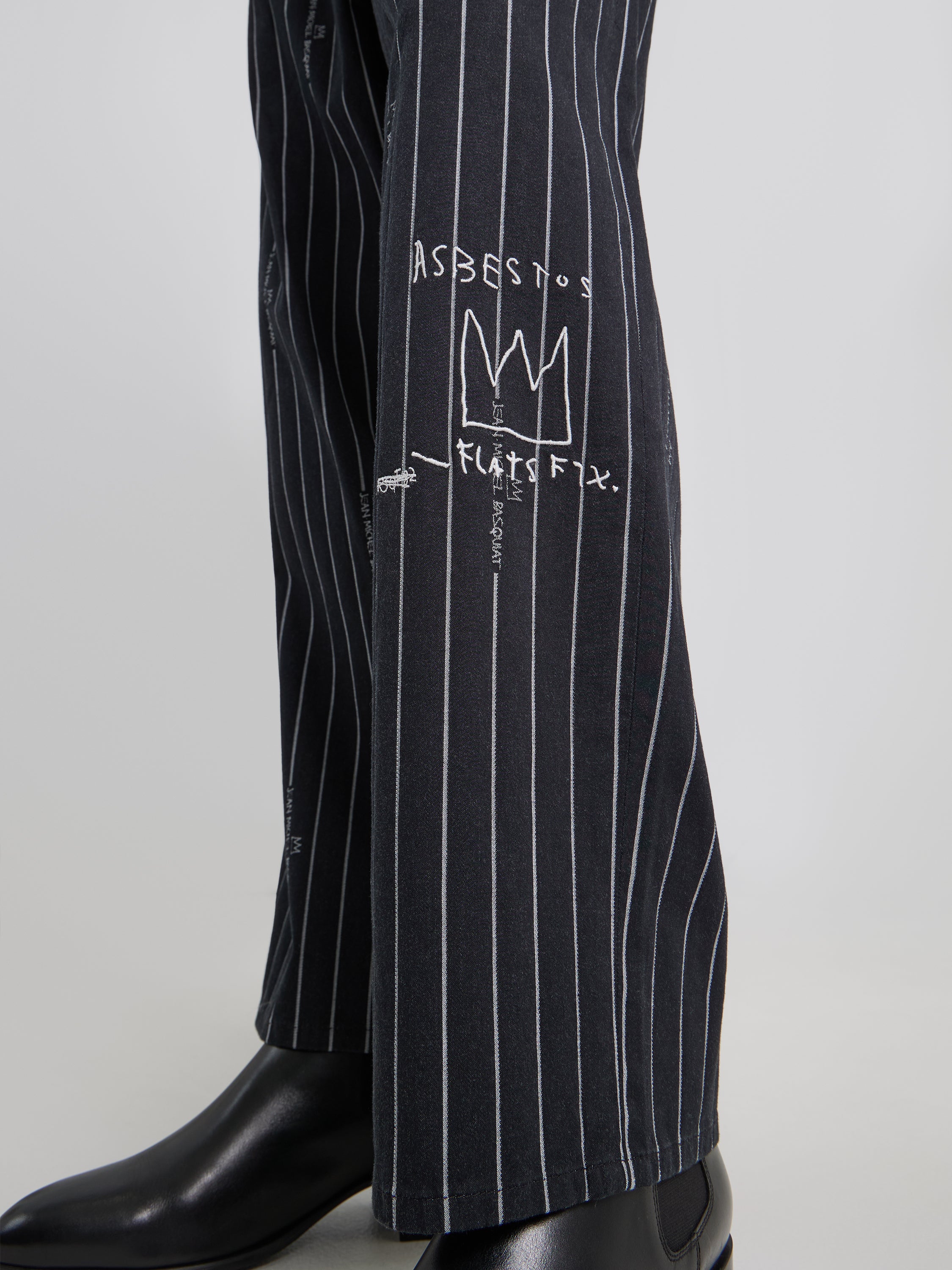 JMB Striped Pant in Black Pants Lee