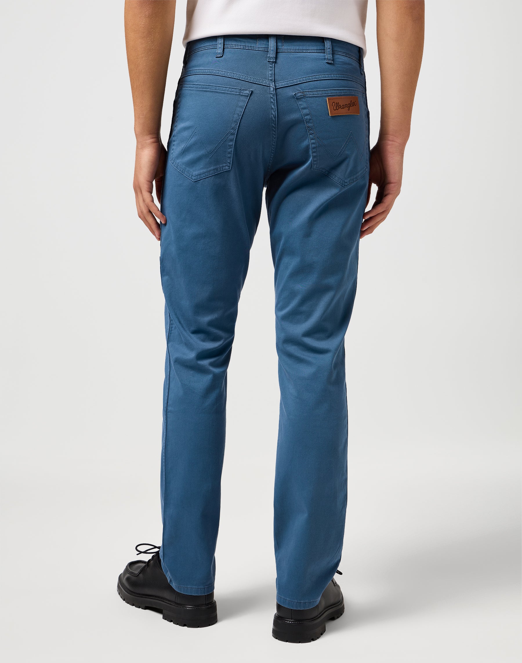 Texas Slim in China Blue Pants Wrangler