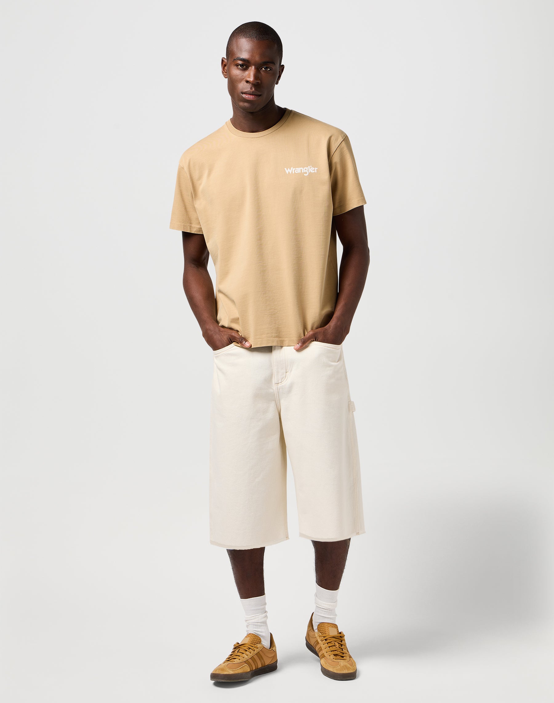 Cj Skater Shorts in Ecru Shorts Wrangler