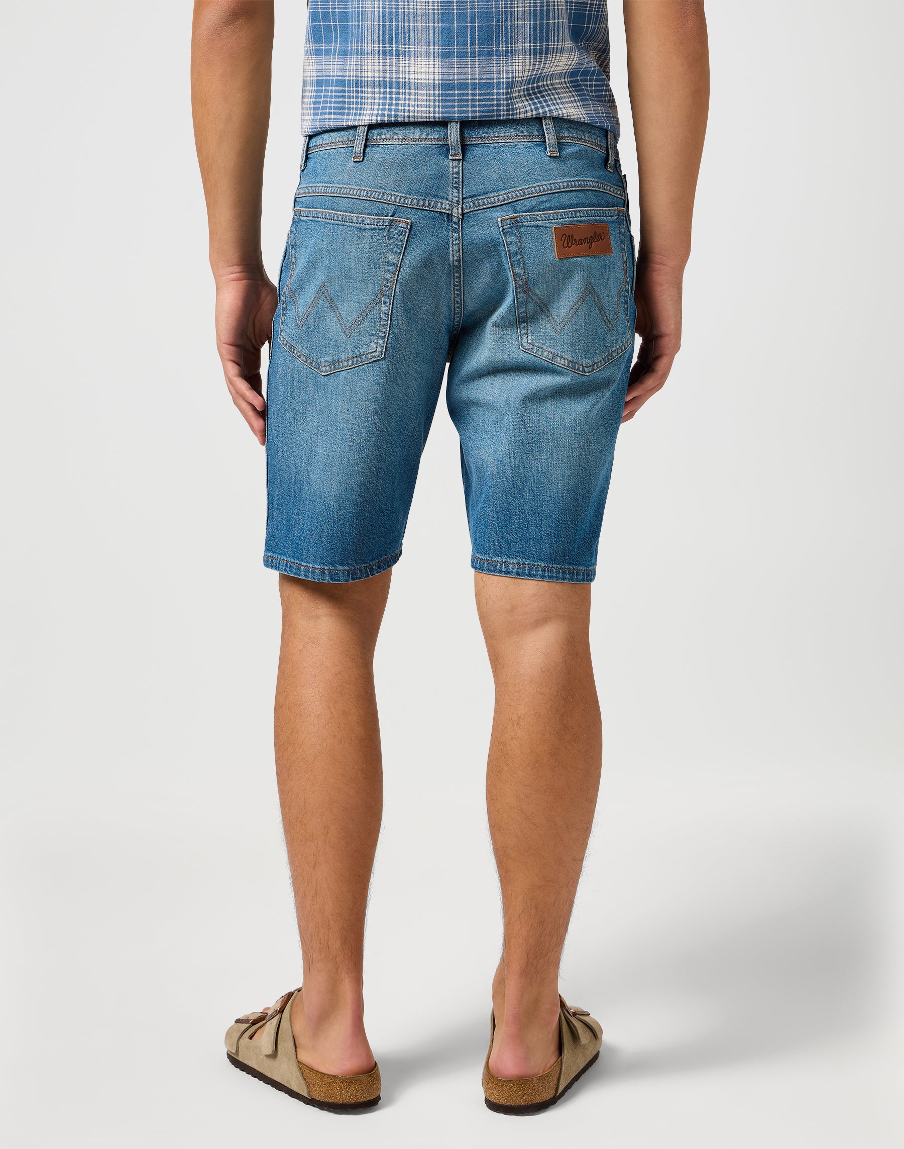 Texas Shorts in Ocean Surge denim shorts Wrangler