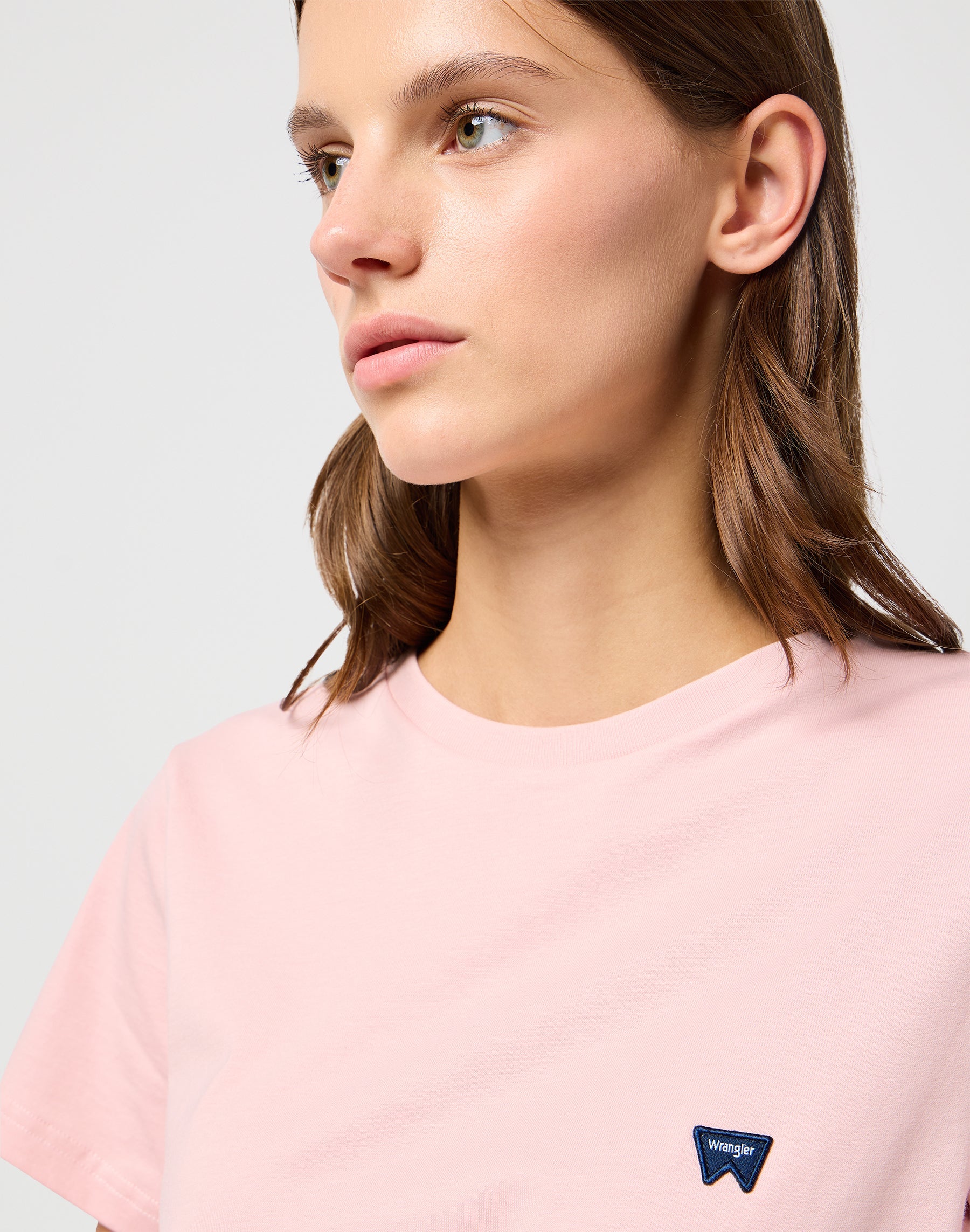 Regular Tee in Silver Pink T-Shirts Wrangler