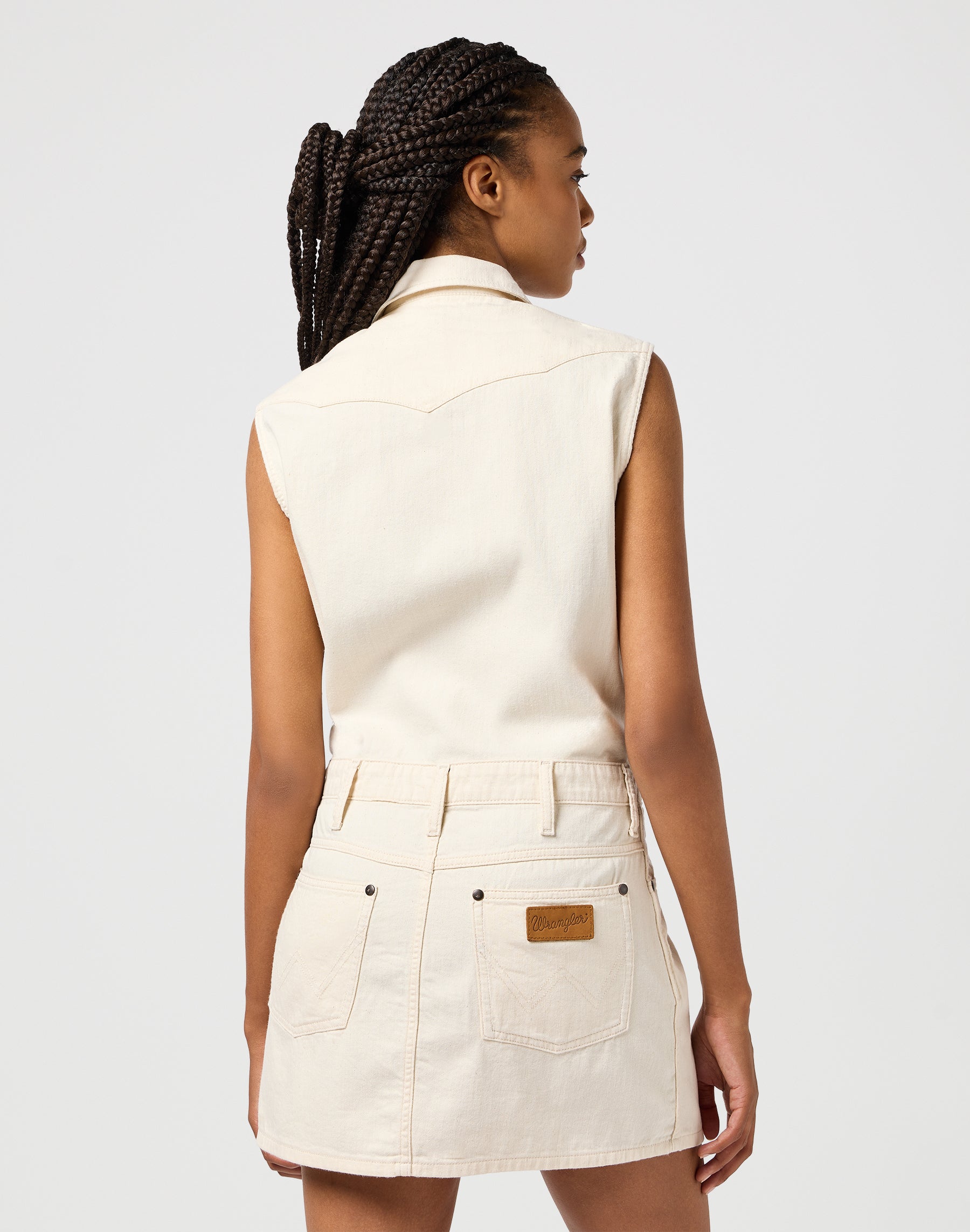 Sleeveless Dress in Natural Dresses Wrangler