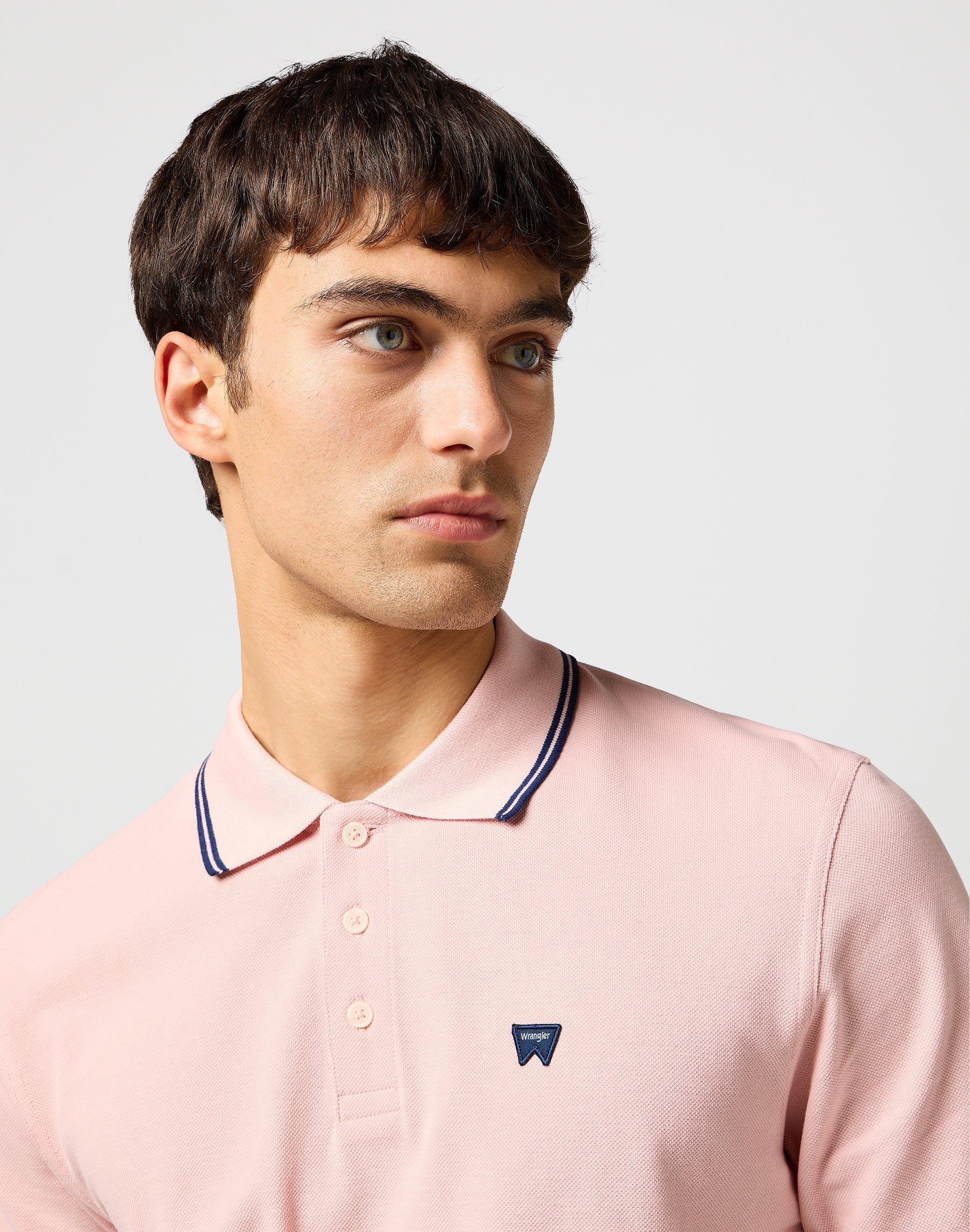 Polo Shirt in Silver Pink T-Shirts Wrangler