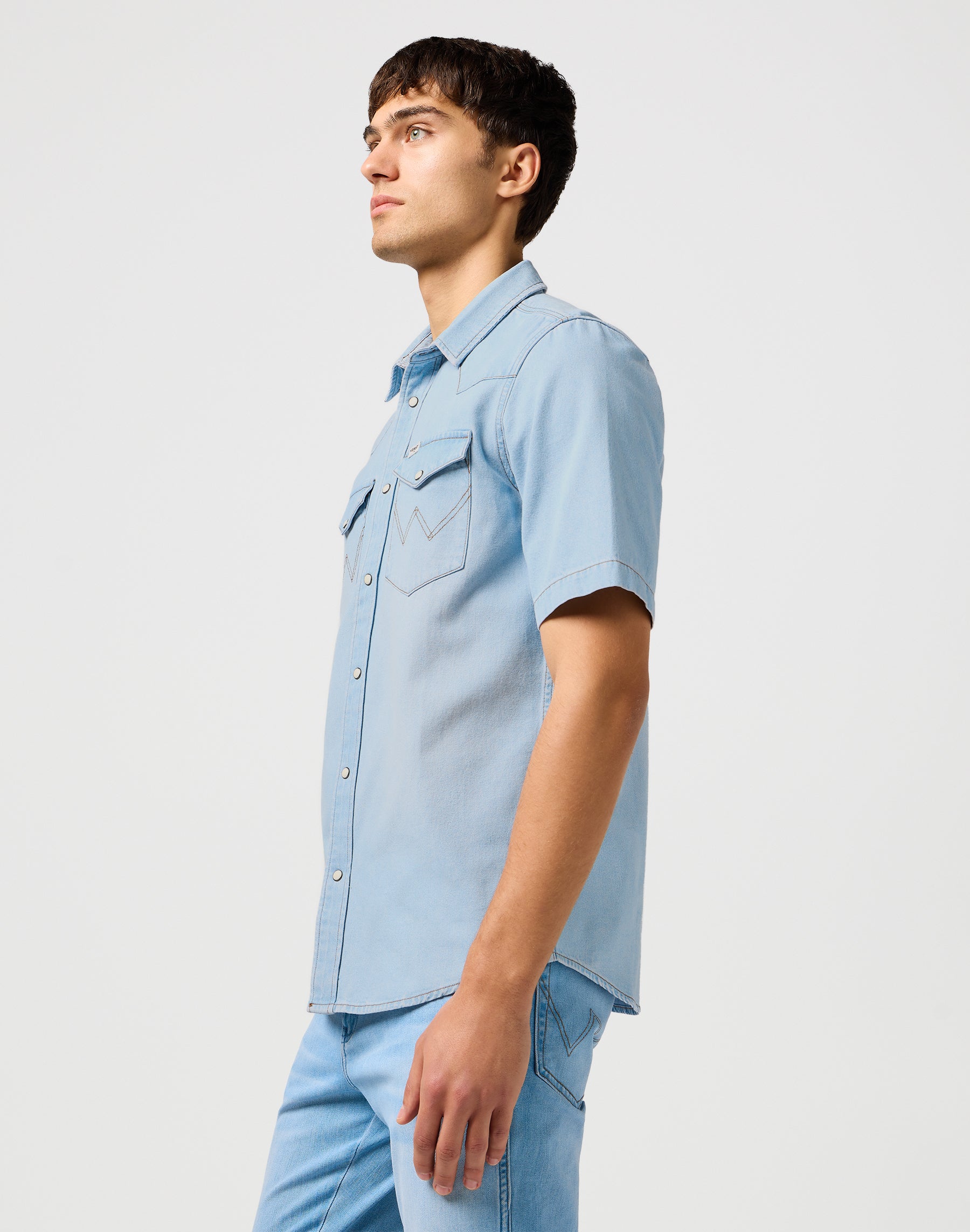Ss Western Shirt in Authentic Tint Shirts Wrangler
