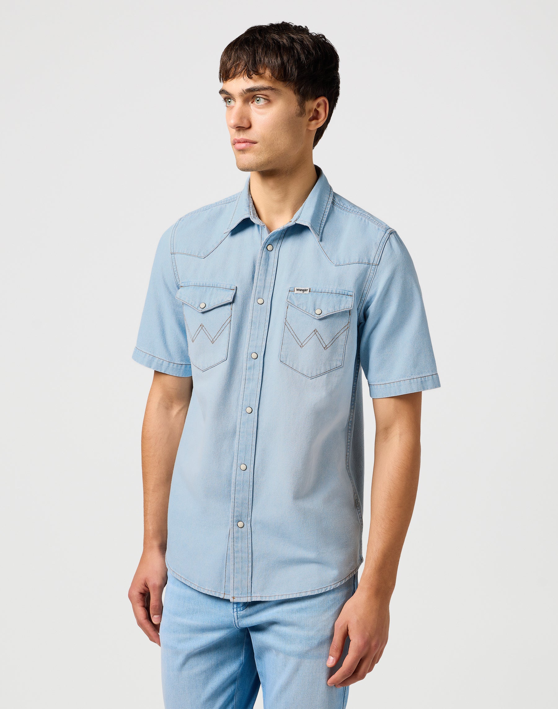 Ss Western Shirt in Authentic Tint Shirts Wrangler