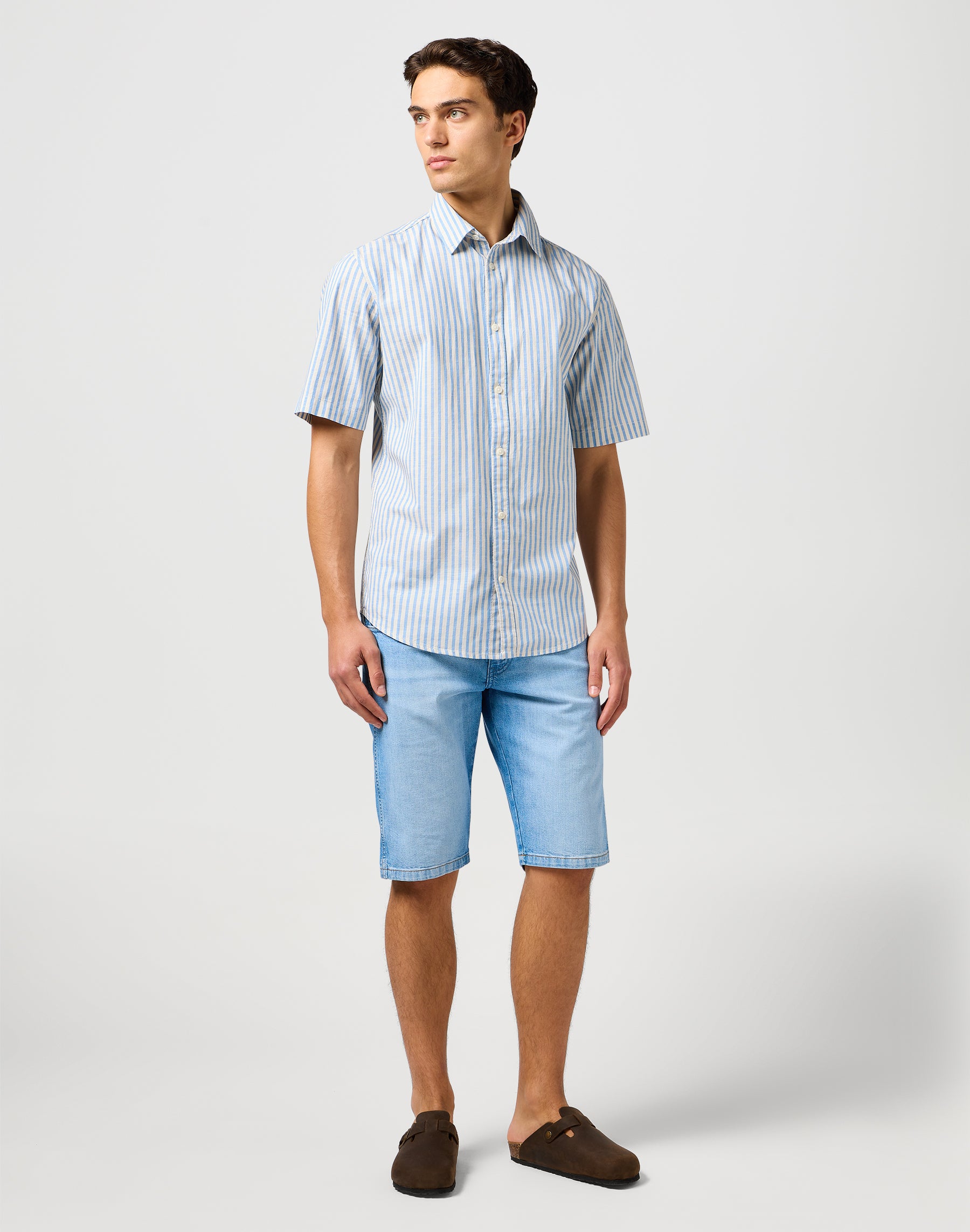 Ss Shirt in Pacific Stripe Shirts Wrangler