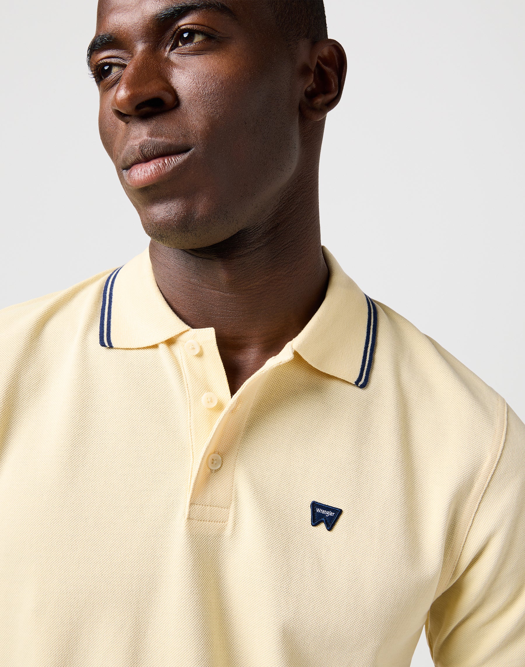 Polo Shirt in Banana Crepe T-Shirts Wrangler