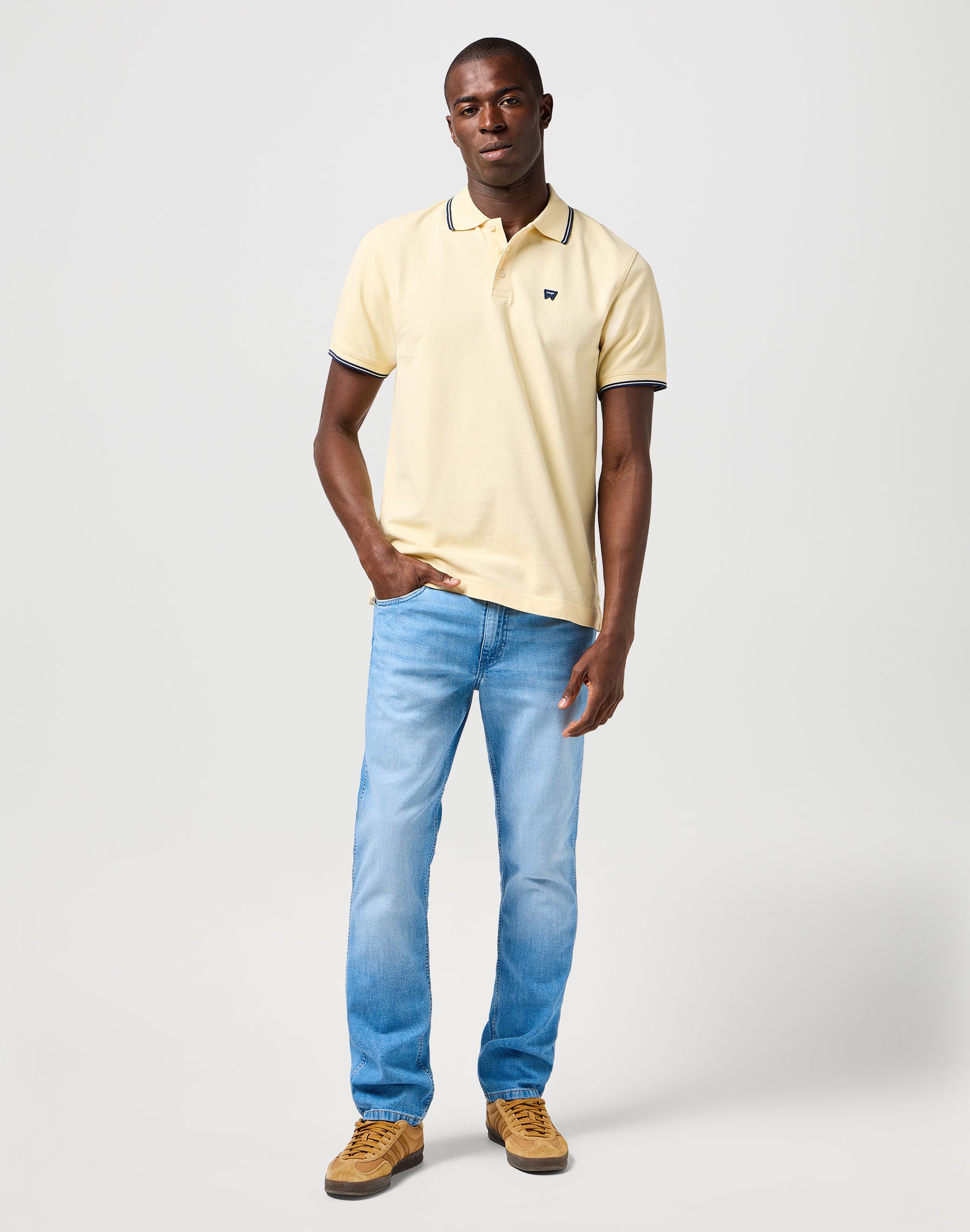 Polo Shirt in Banana Crepe T-Shirts Wrangler
