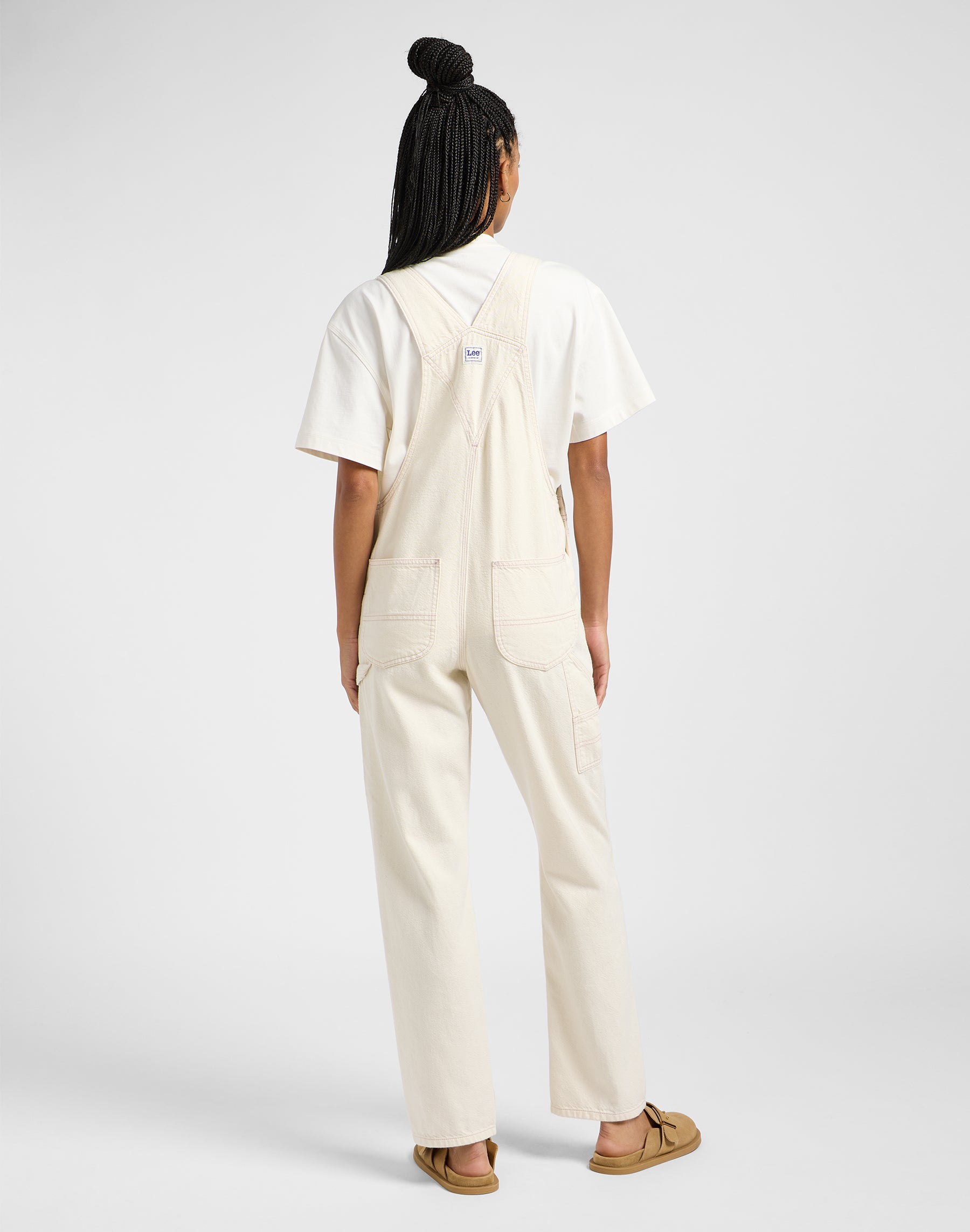 Straight Bib in Ecru Overall Lee