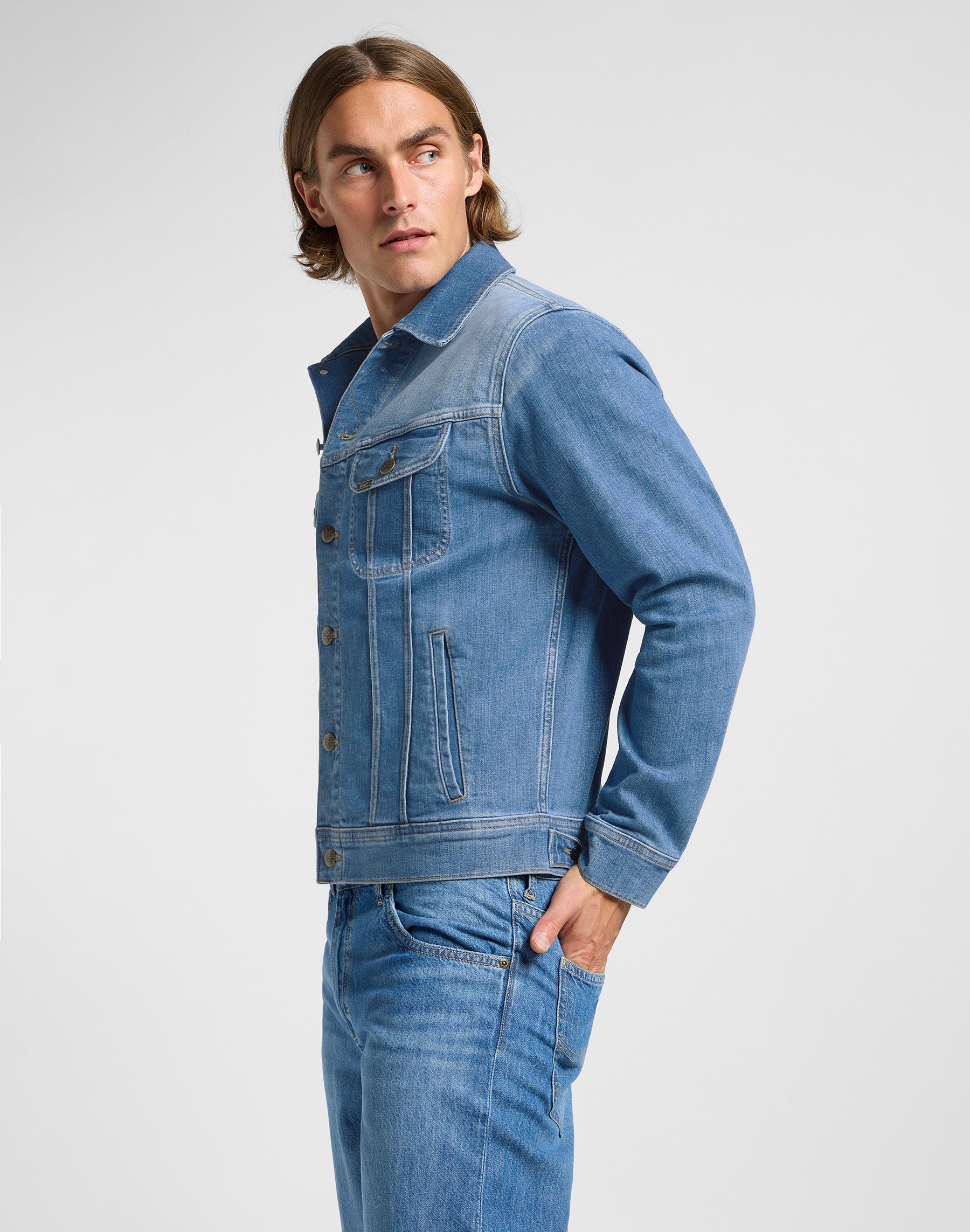 Rider Jacket in Worn Indigo Jackets Lee