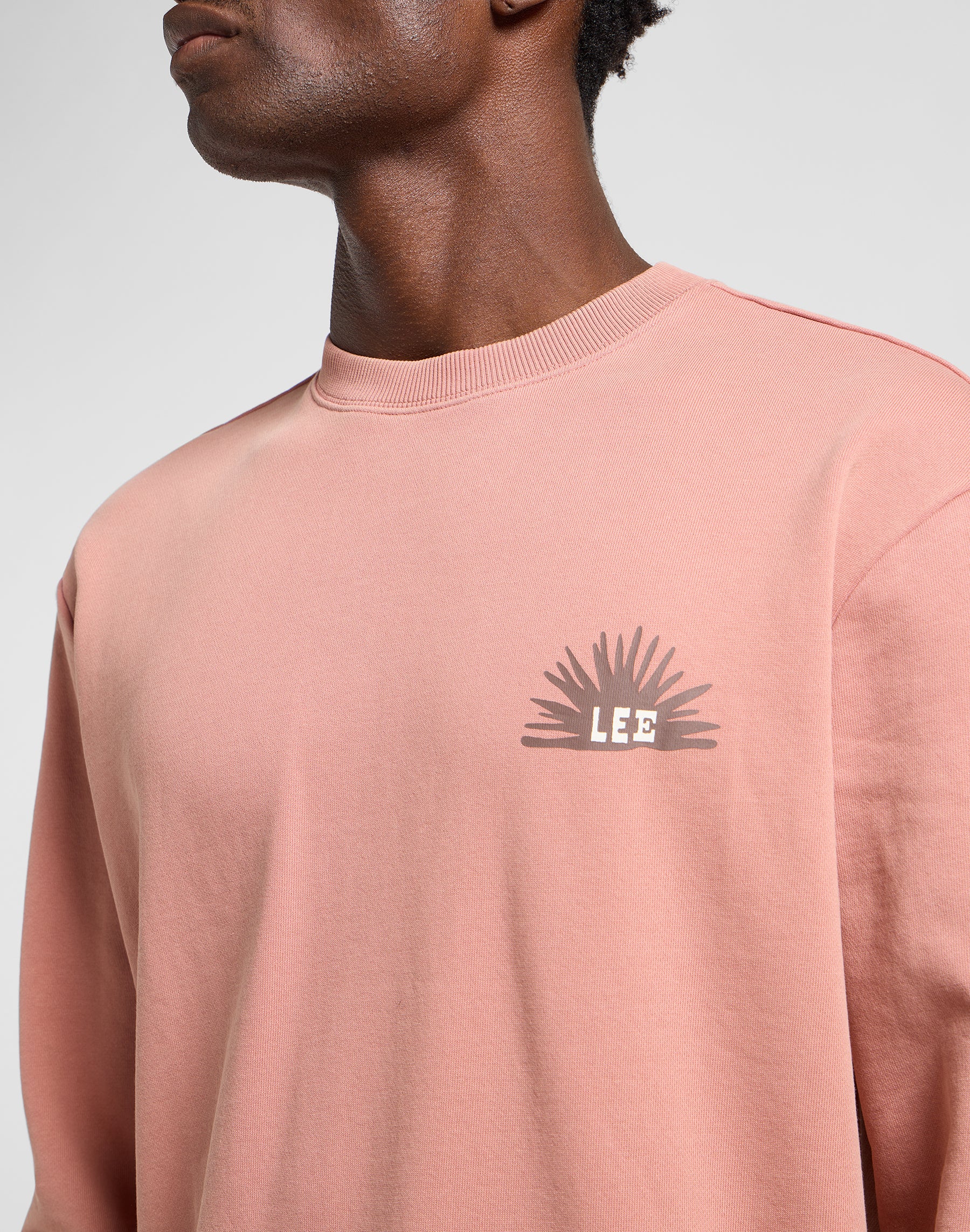 Regular Graphic Sws in Sepia Sweatshirts Lee