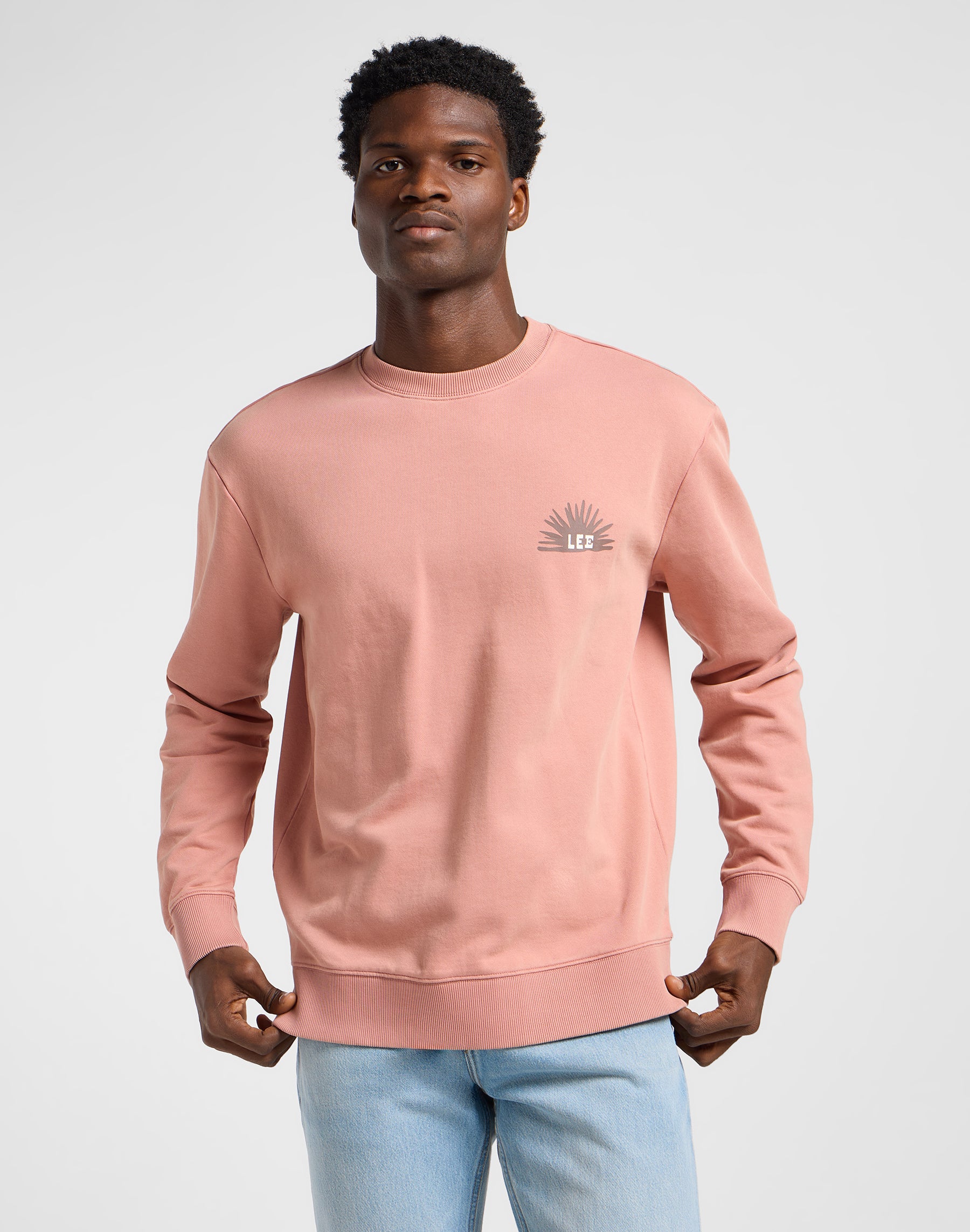 Regular Graphic Sws in Sepia Sweatshirts Lee