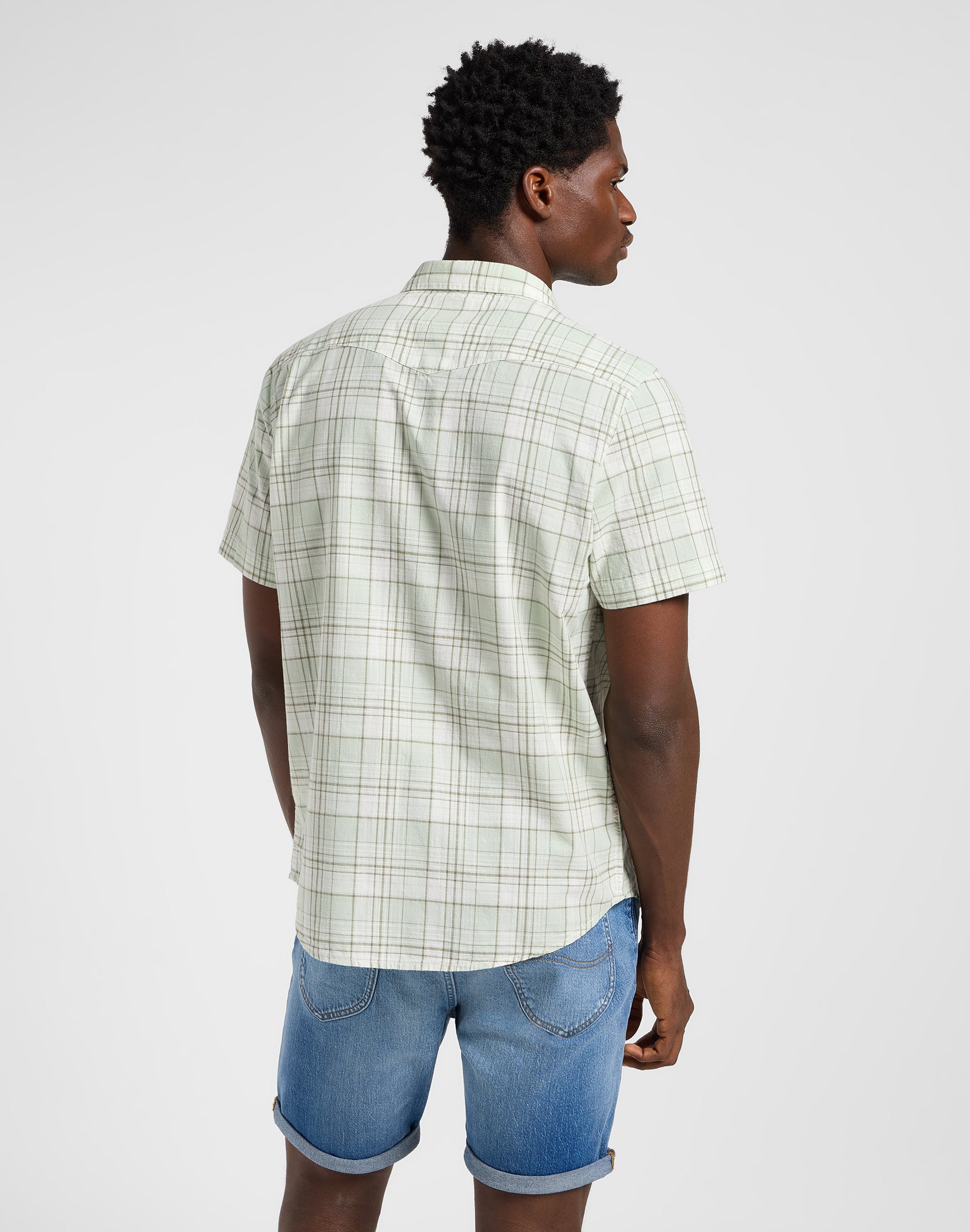 Ss Western Shirt in Mercantile Sage Ombre Shirts Lee