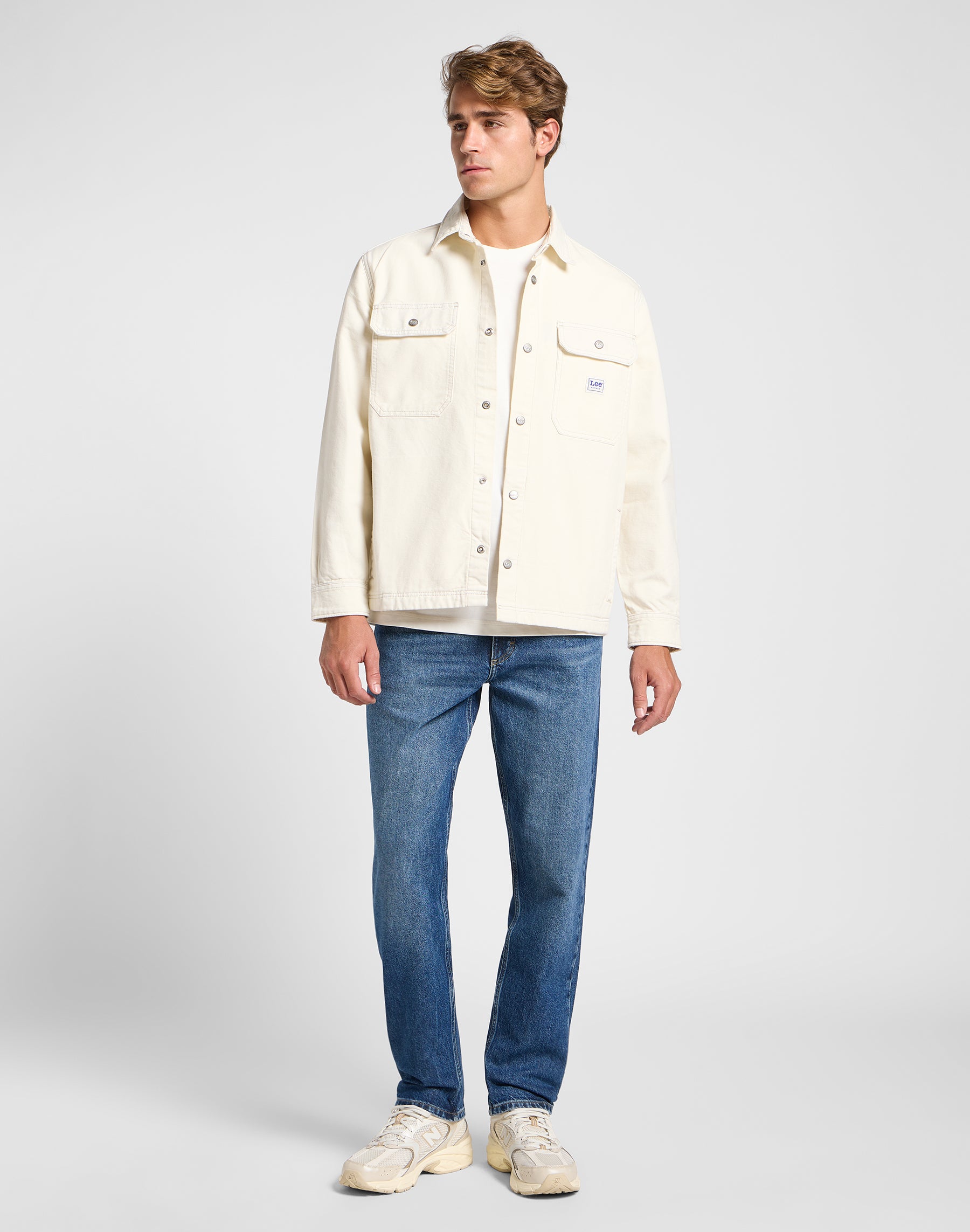 Workwear overshirt in ecru shirts Lee