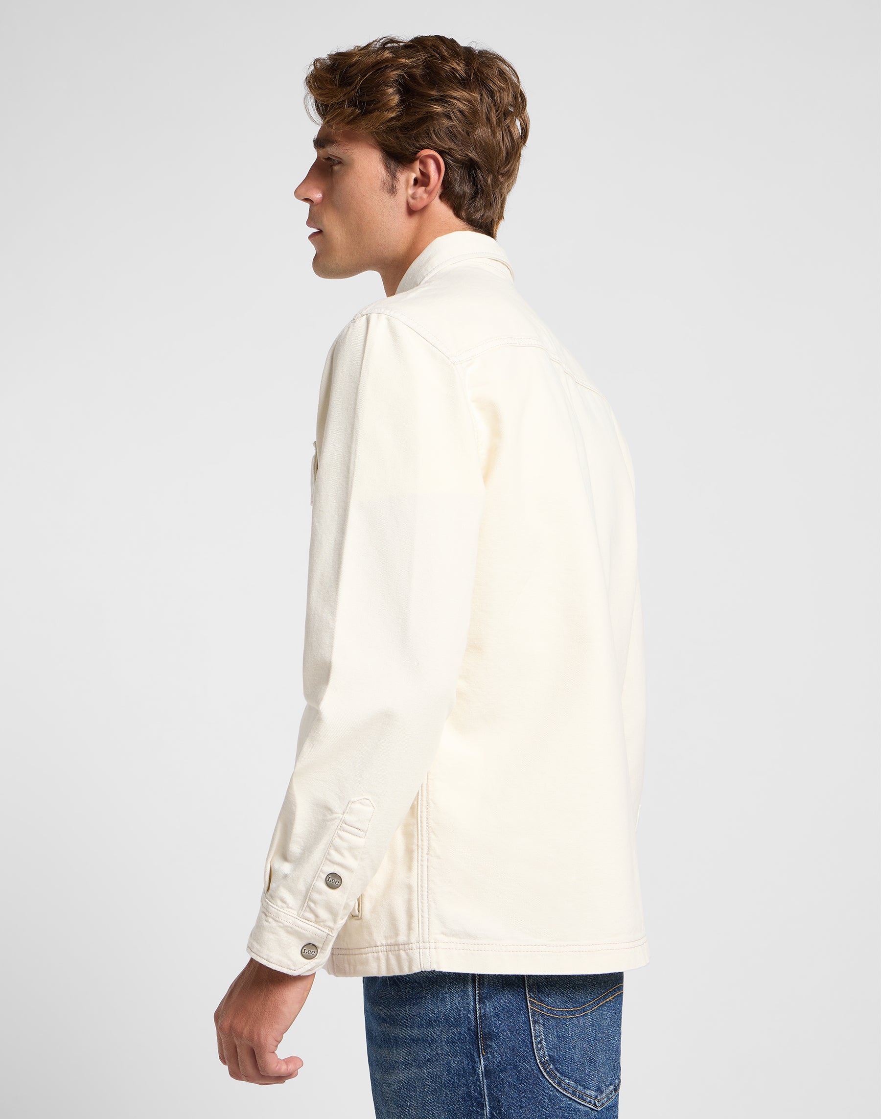 Workwear overshirt in ecru shirts Lee