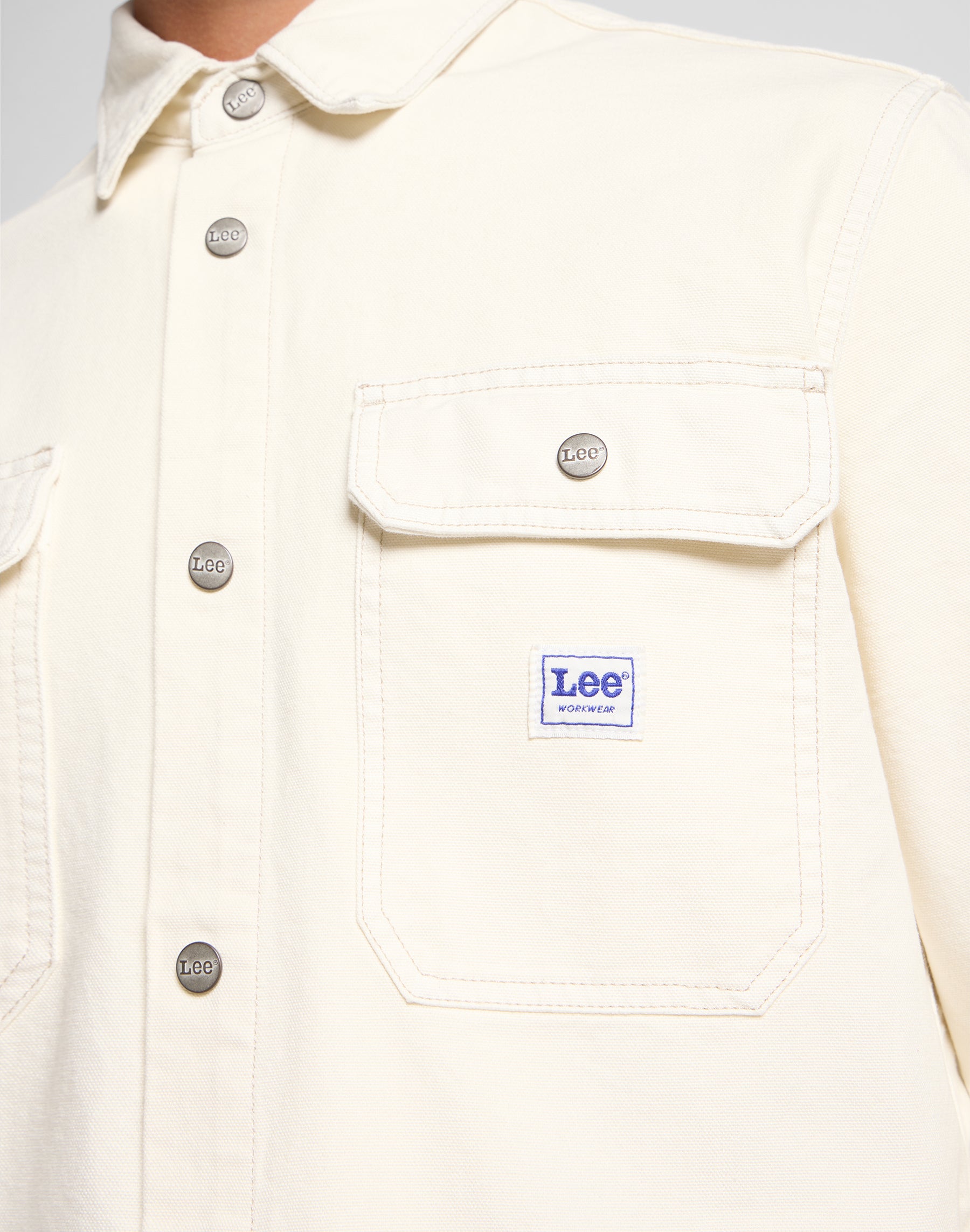 Workwear overshirt in ecru shirts Lee