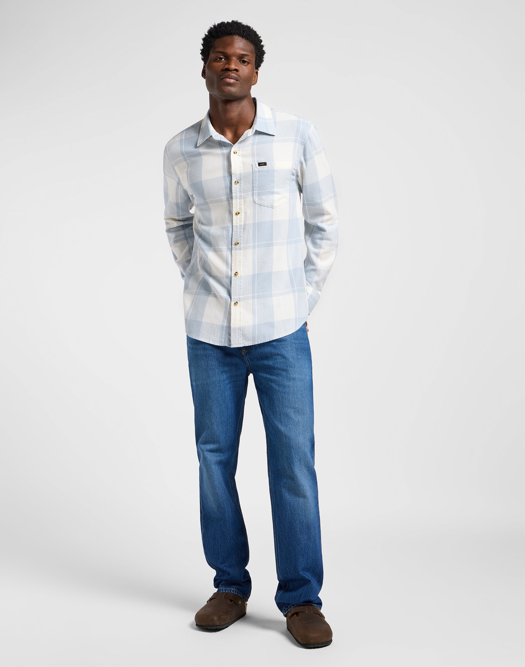 Mercantile Shirt in Ecru Concrete Shirts Lee