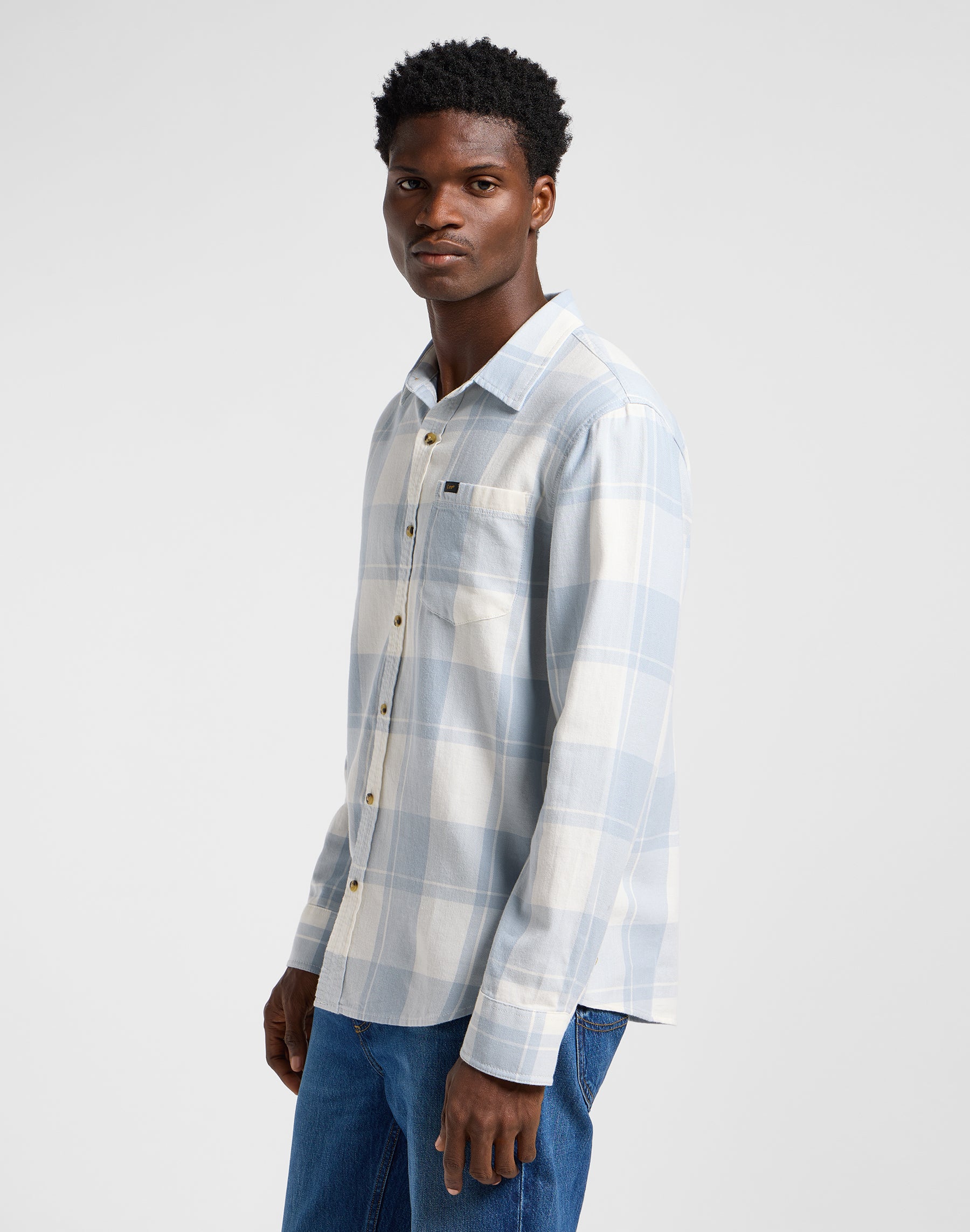 Mercantile Shirt in Ecru Concrete Shirts Lee