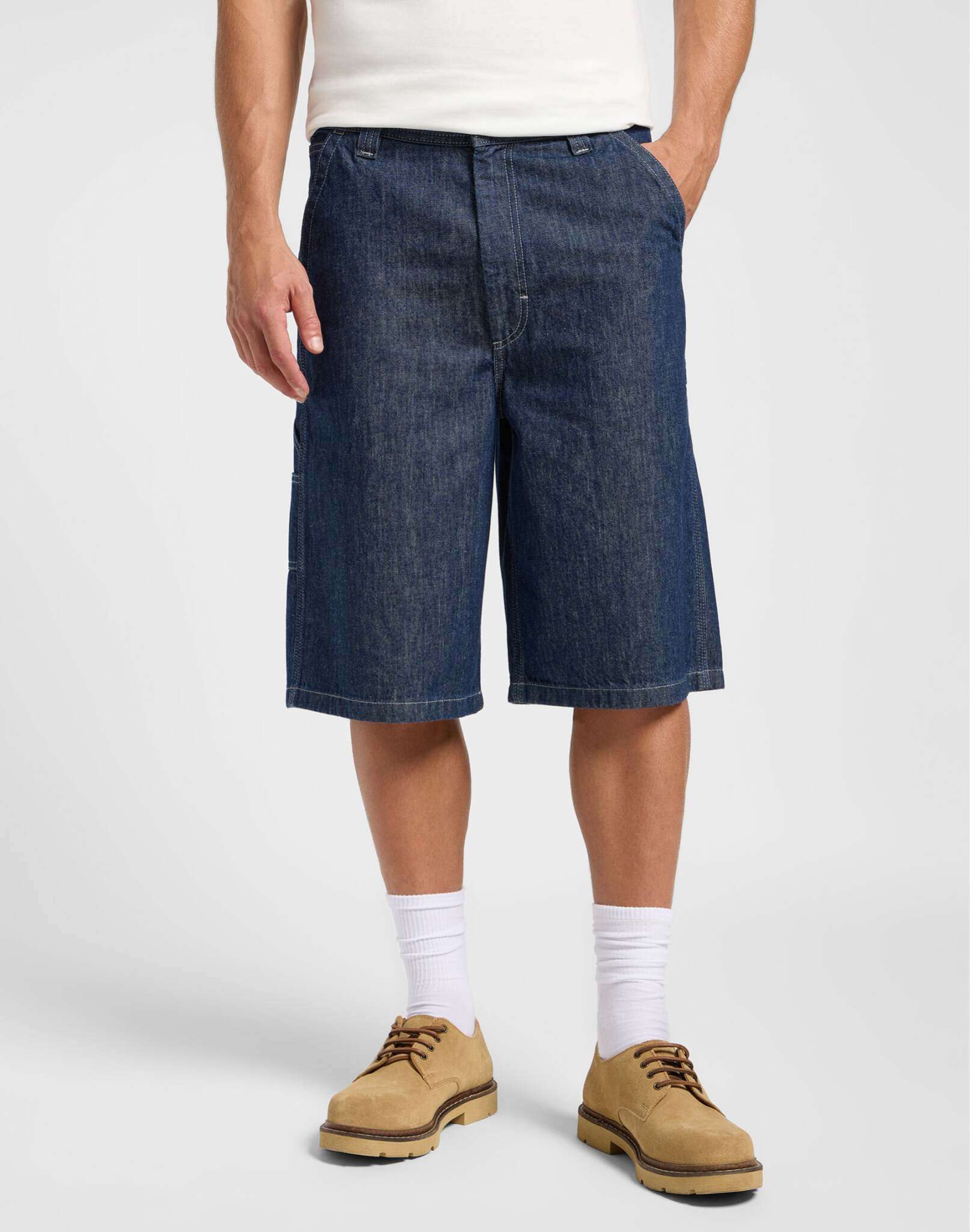 Carpenter skater short in rinse denim shorts Lee