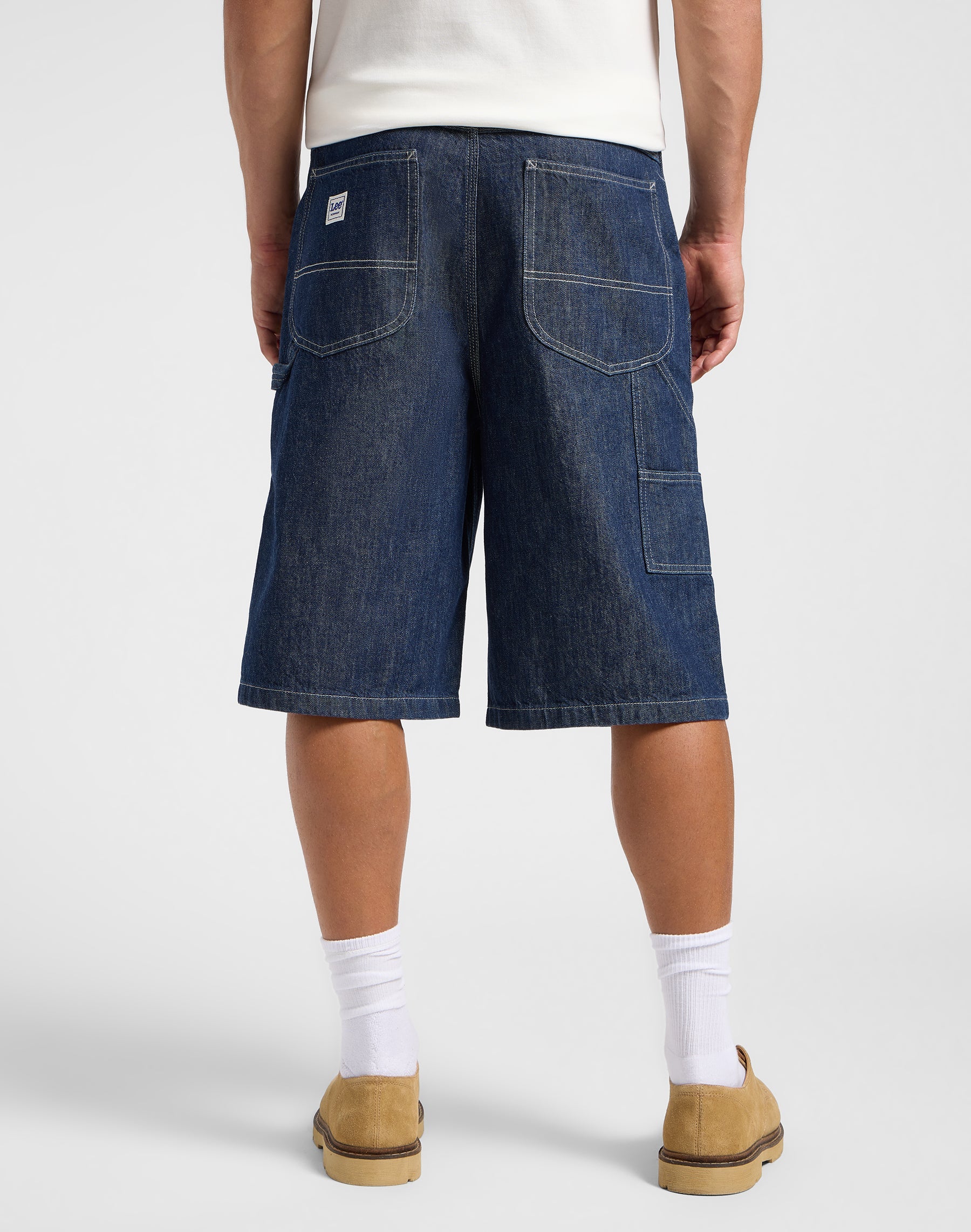 Carpenter skater short in rinse denim shorts Lee