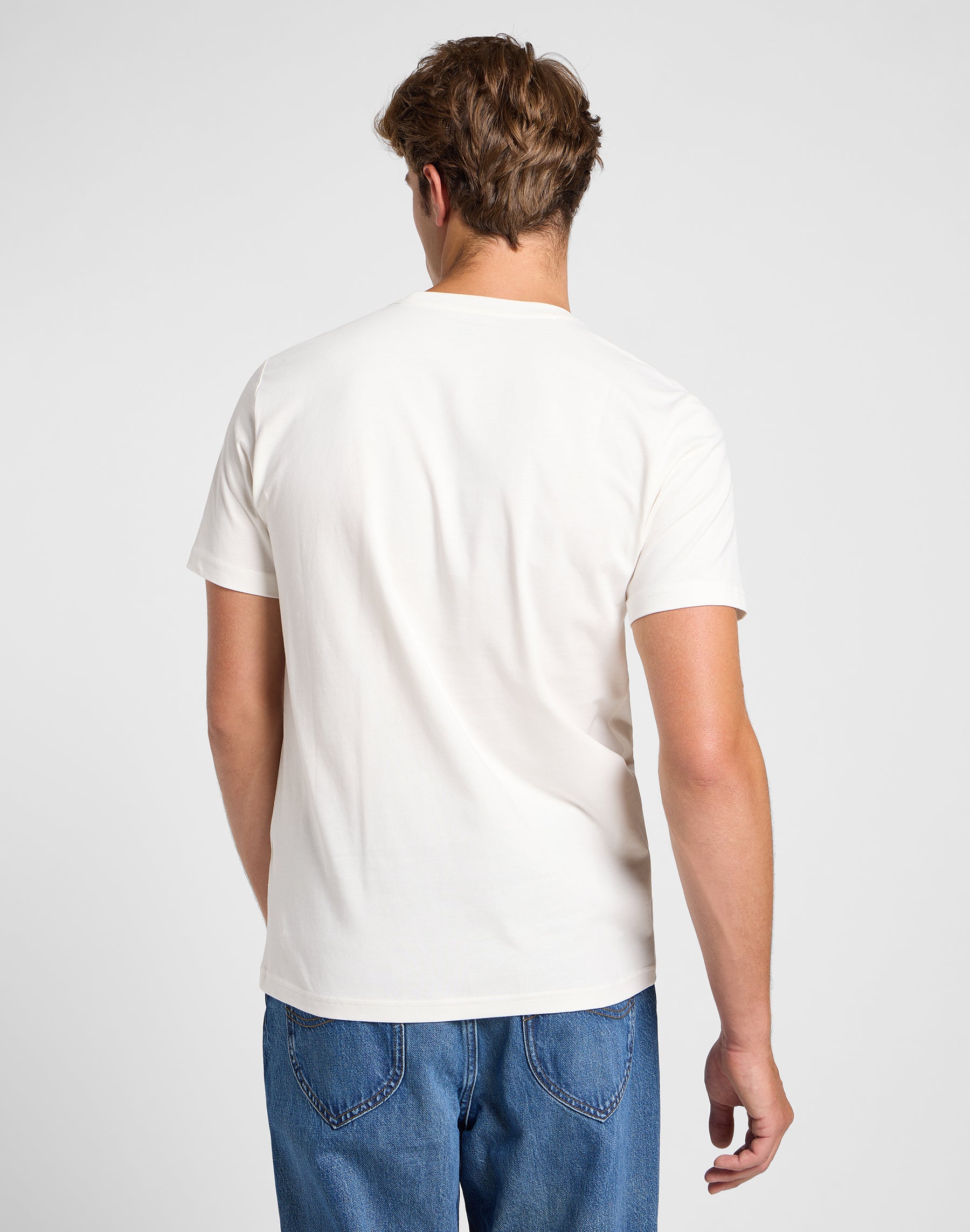 Medium Logo Tee in Ecru T-Shirts Lee