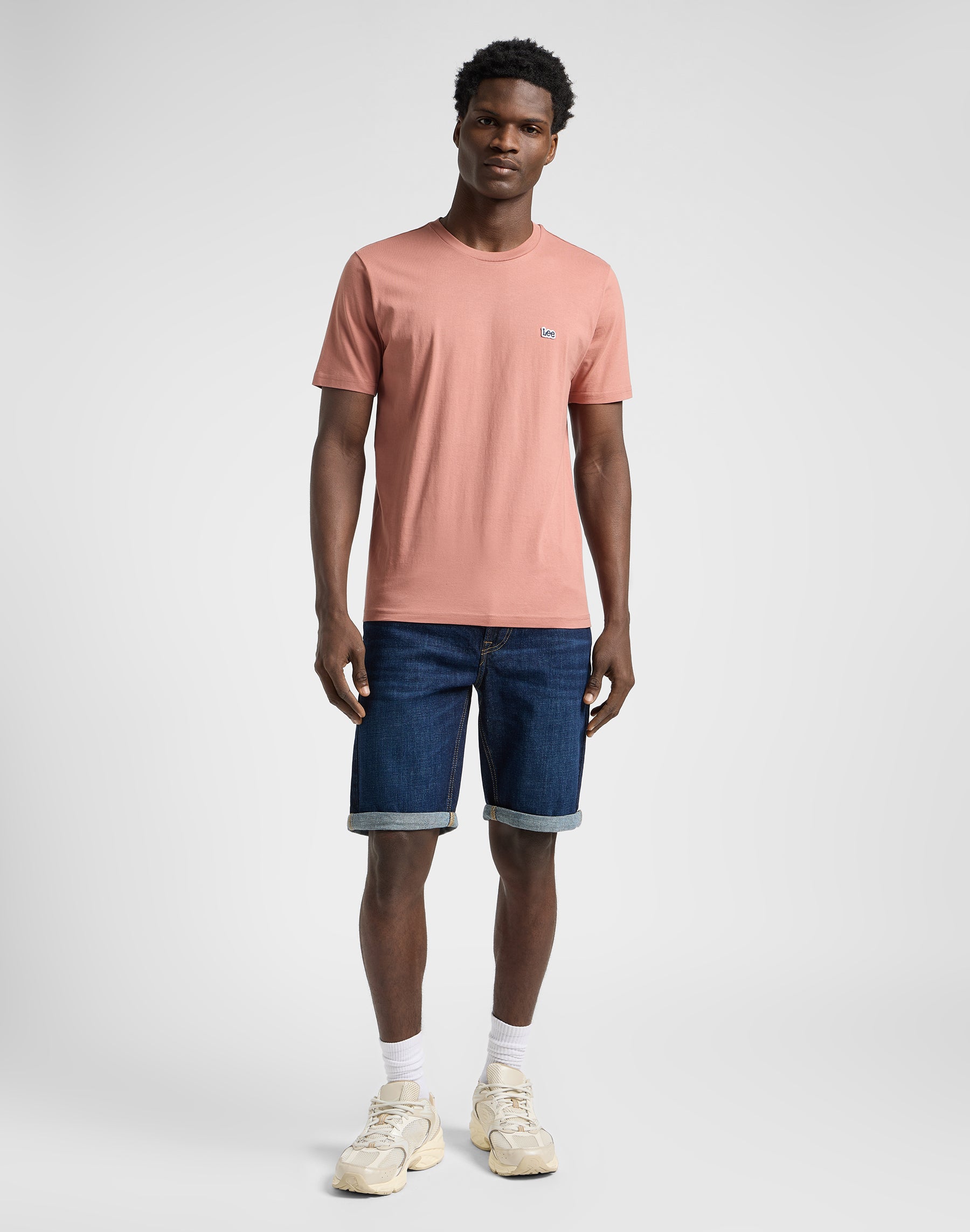 Ss Patch Logo Tee in Sepia T-Shirts Lee
