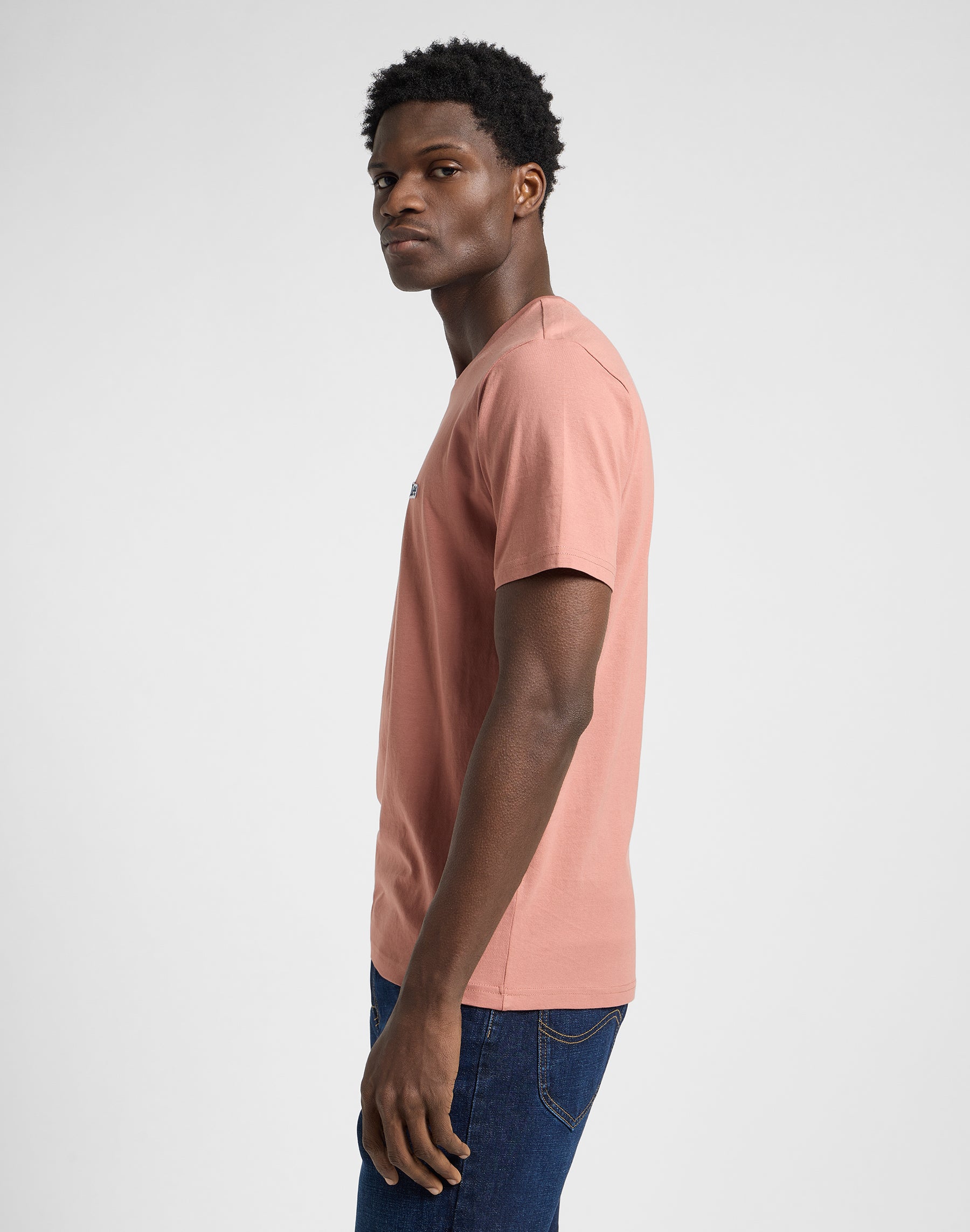 Ss Patch Logo Tee in Sepia T-Shirts Lee