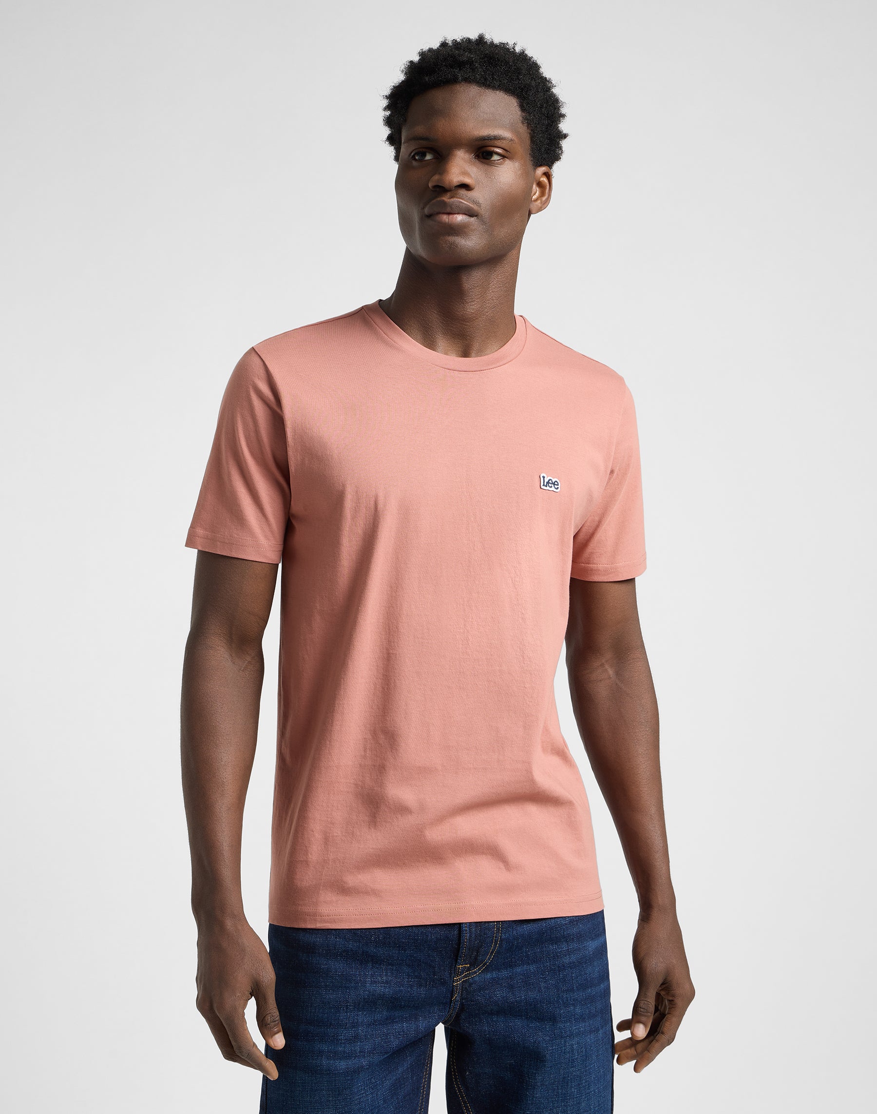 Ss Patch Logo Tee in Sepia T-Shirts Lee