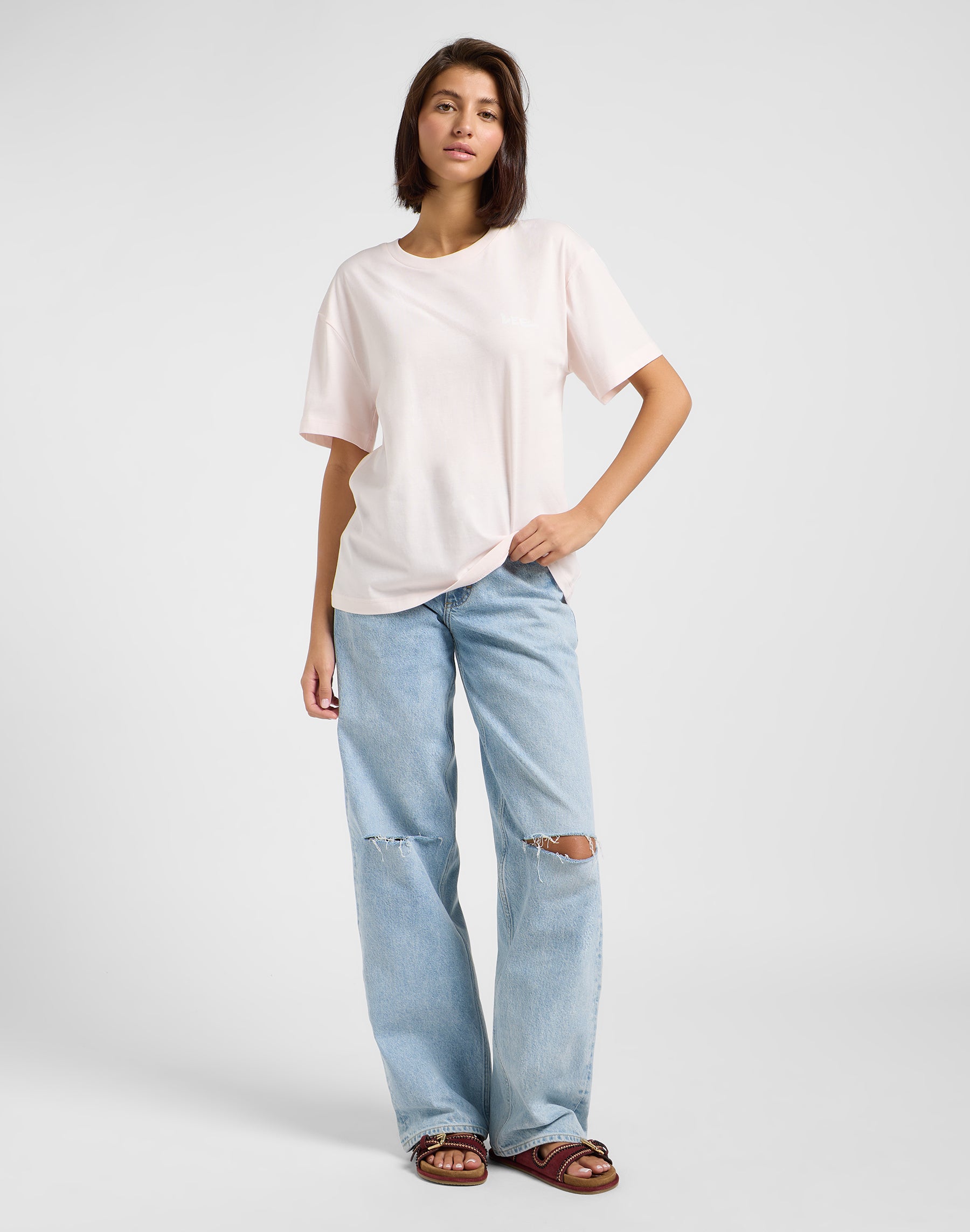 Graphic Tee in Frost Pink T-Shirts Lee