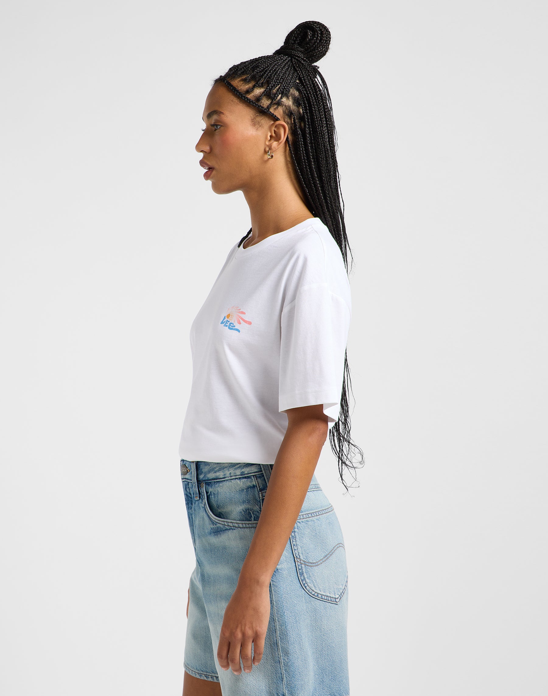 Graphic Tee in Bright White T-Shirts Lee