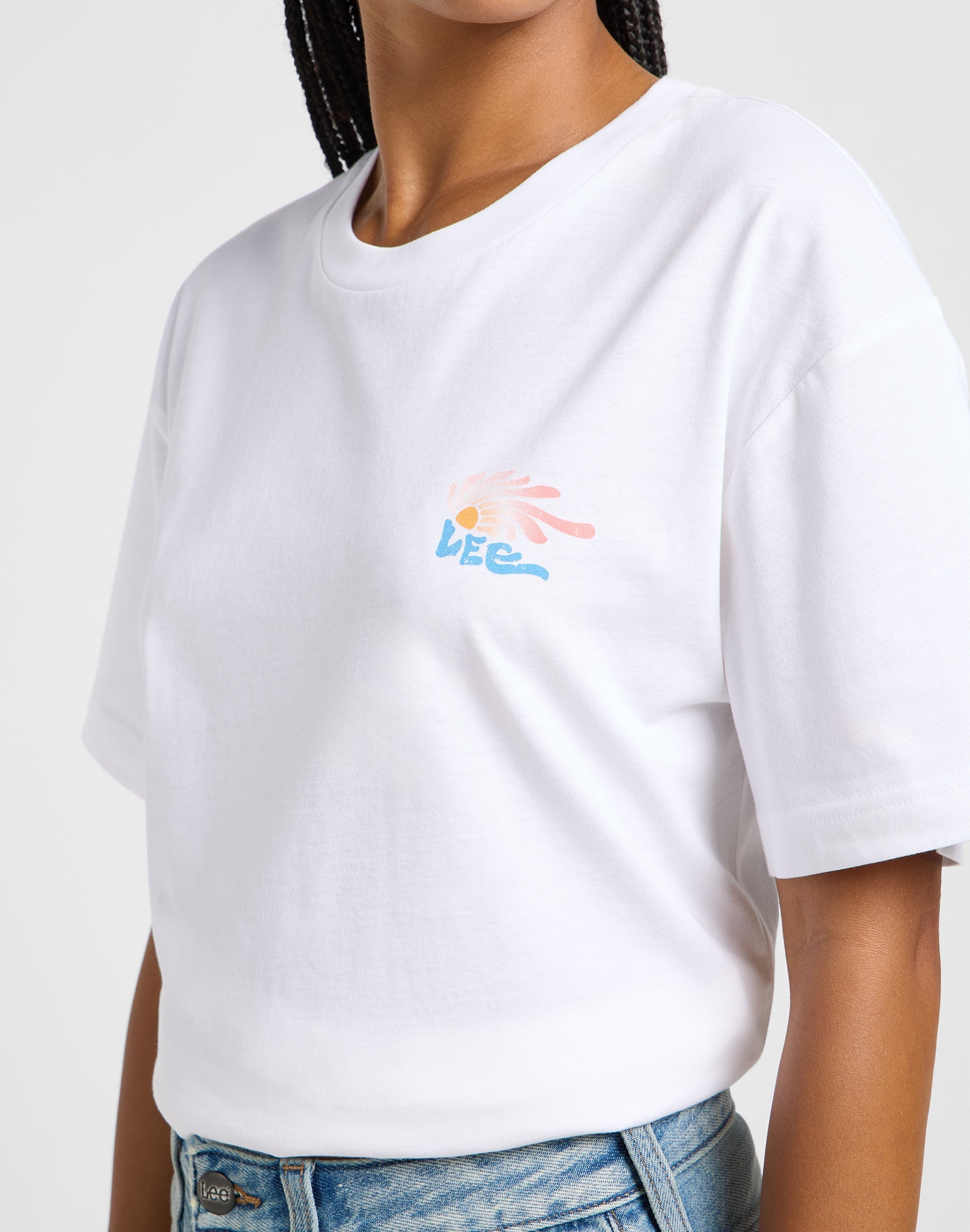 Graphic Tee in Bright White T-Shirts Lee