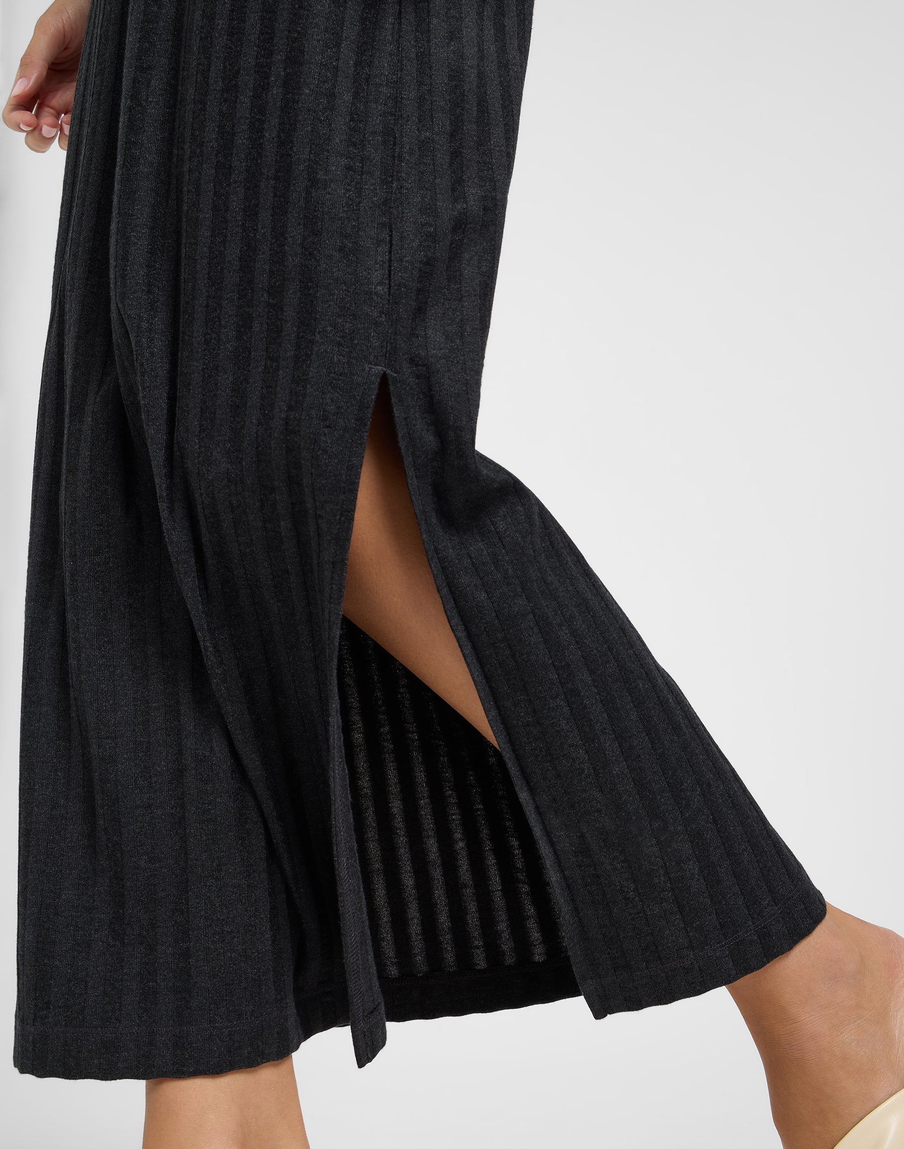 Rib Tank Dress in Black Dresses Lee